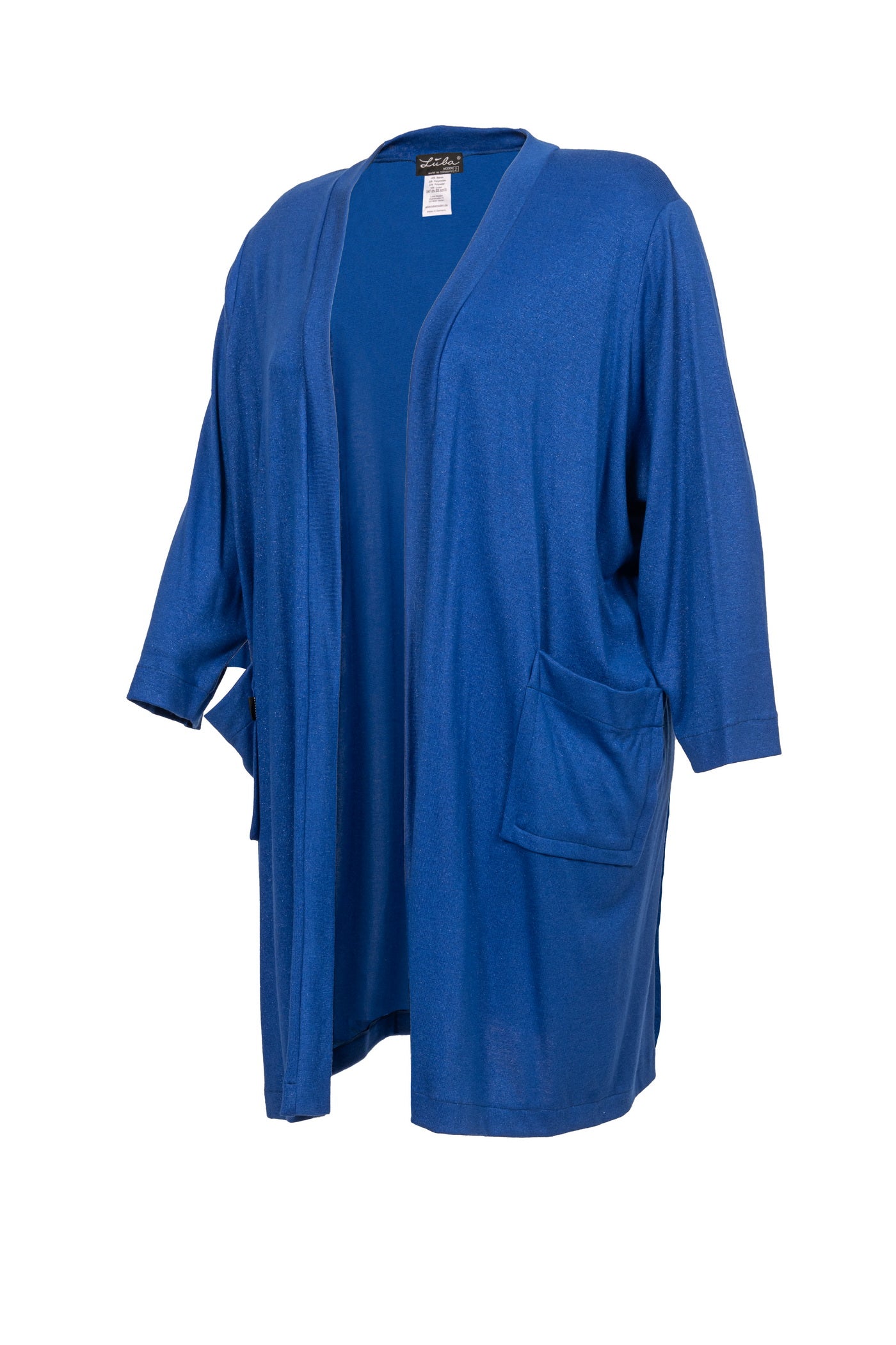 Blauer Cardigan mit Lurex-Garn - Luba Moden