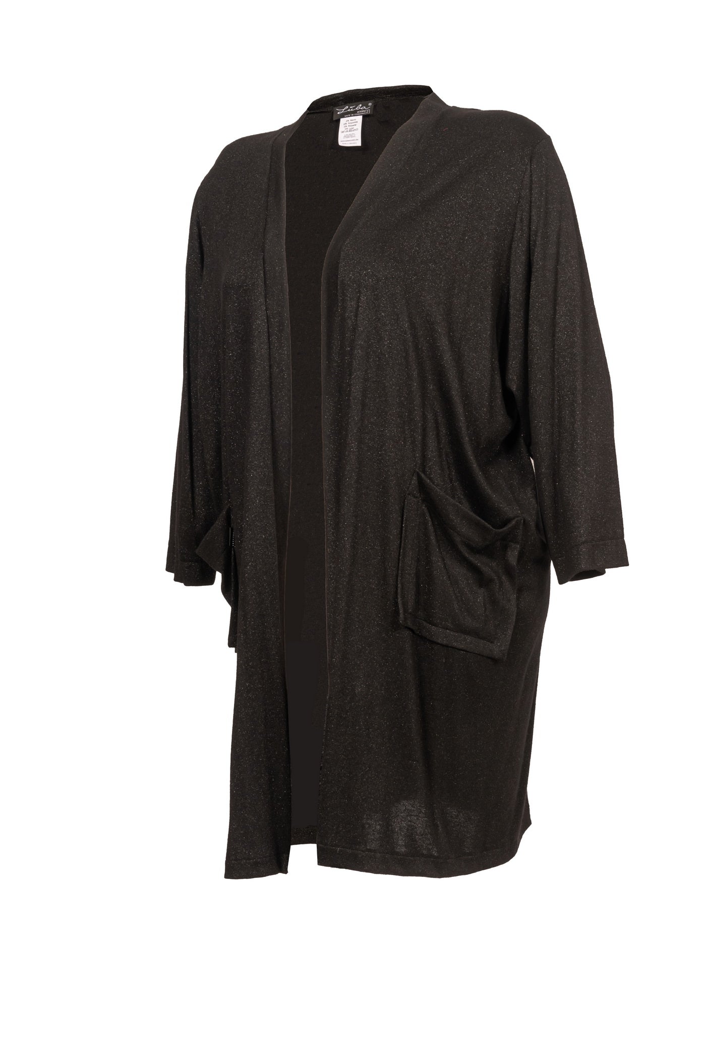 Schwarzer Cardigan mit Lurex-Garn - Luba Moden