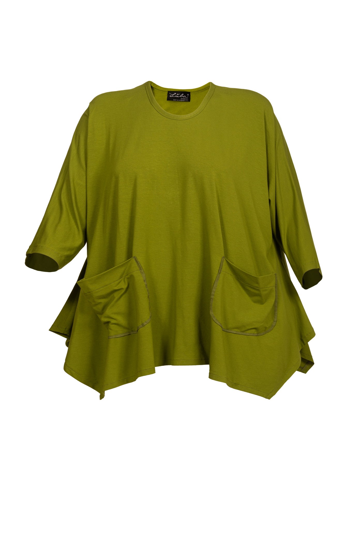 Grüne Jersey-Tunika