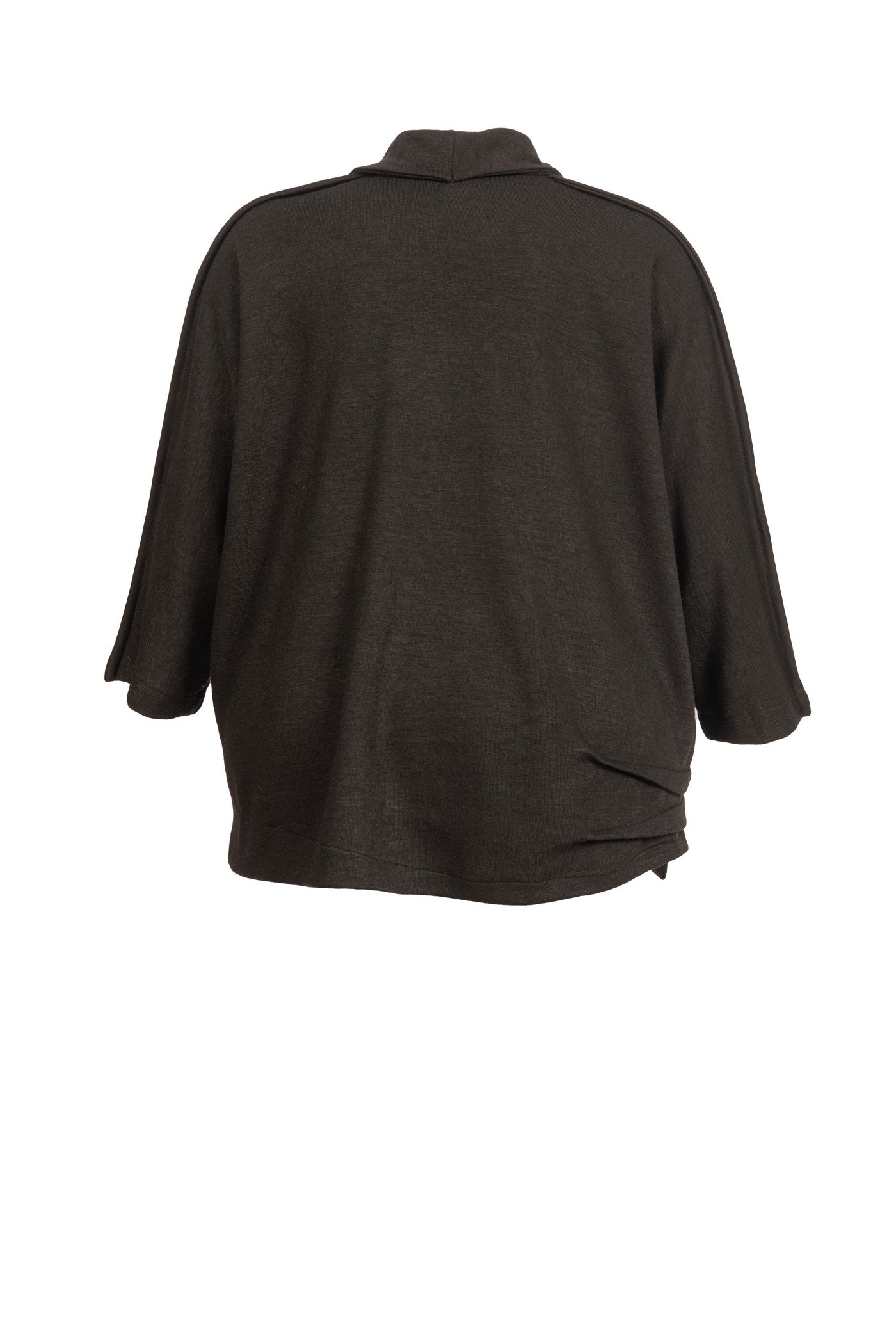 Klassischer Damen-Pullover in schwarz und ausgefallenem Kragen