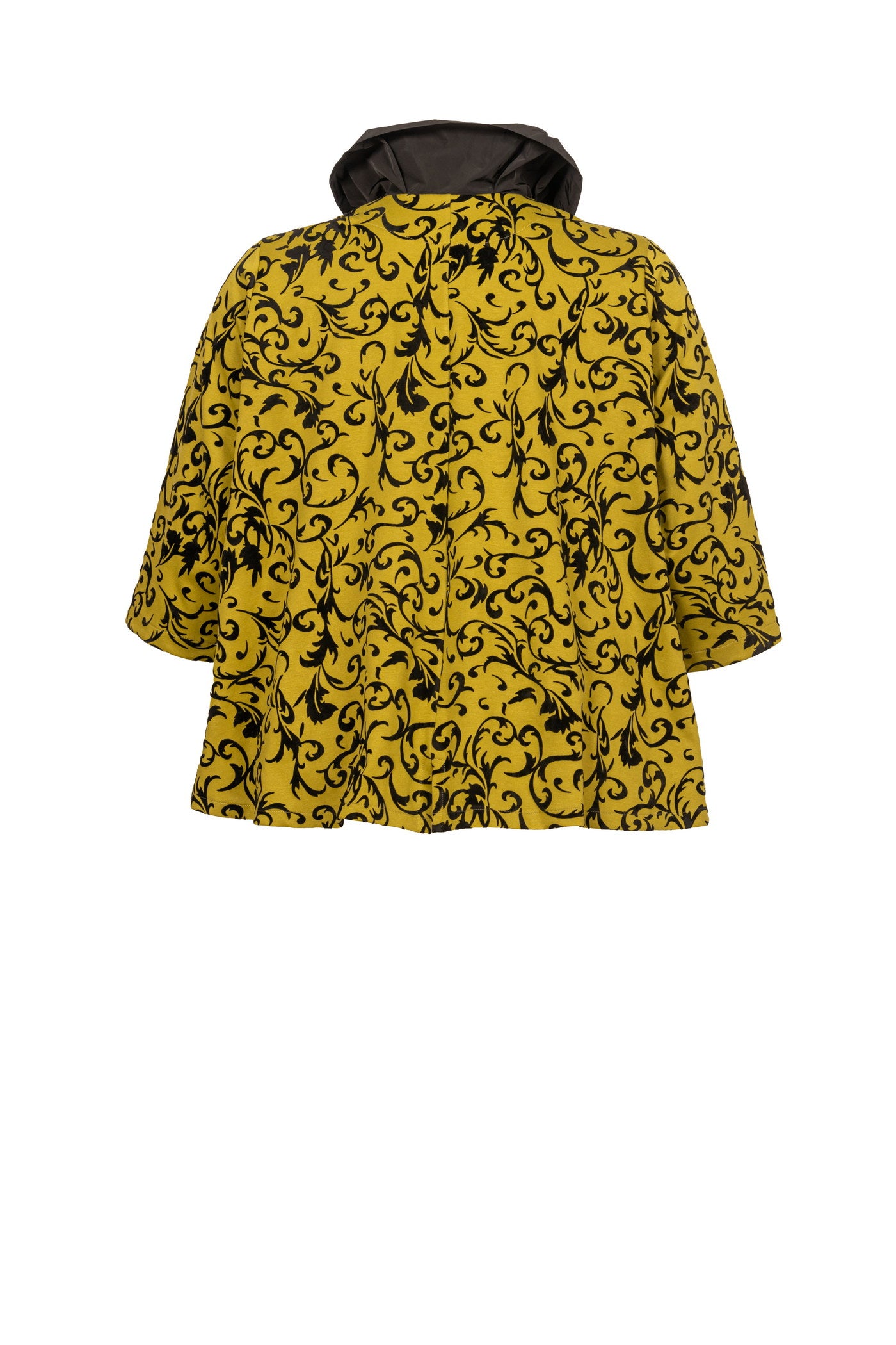 Apfelgrüne Jersey-Jacke mit Milano-Flock-Muster - Luba Moden