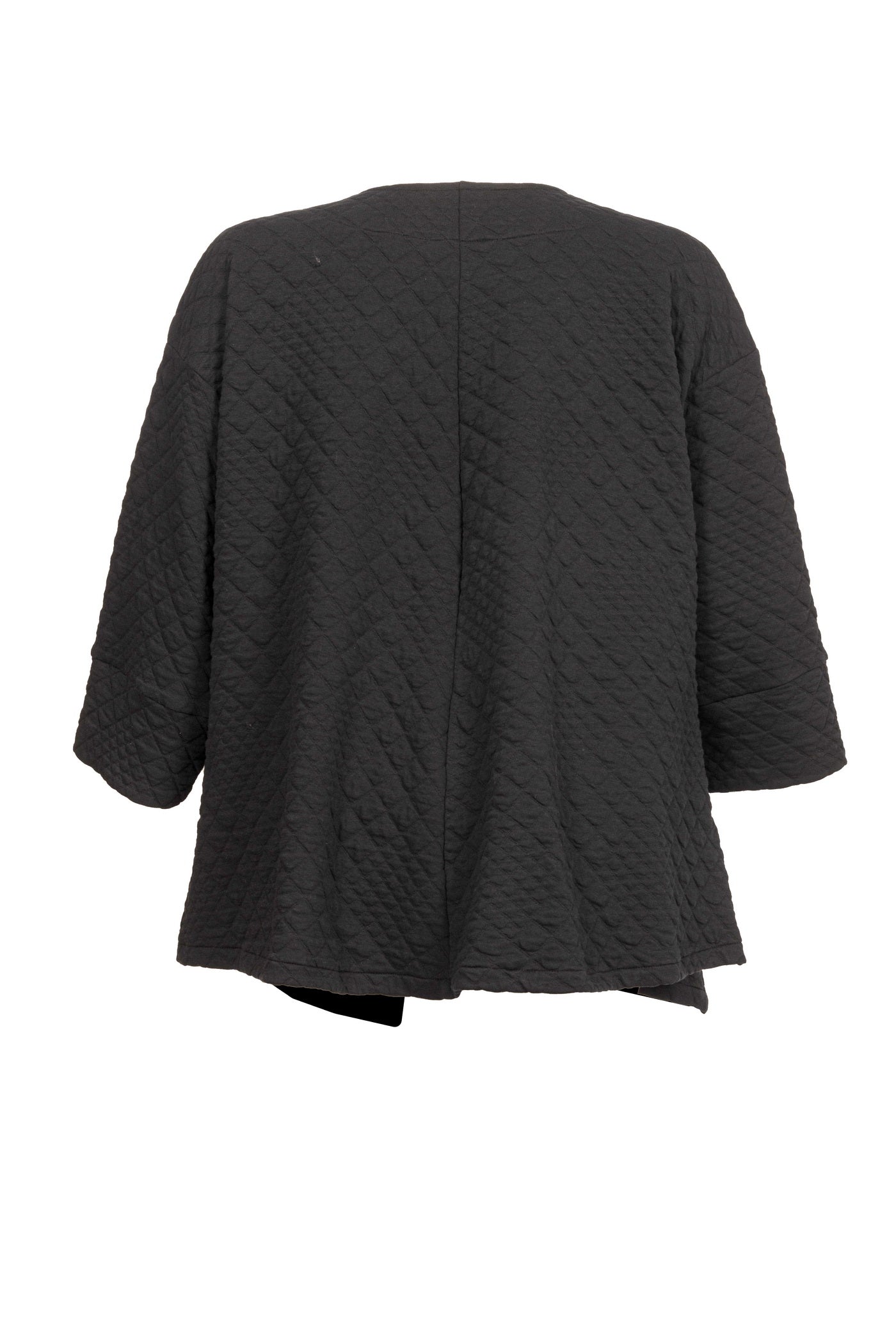 Schwarze oversized Jacquard-Jacke - Luba Moden