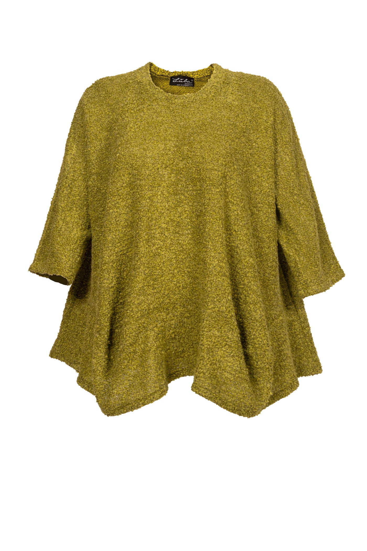 Apfelgrüner Bouclé-Pullover - Luba Moden