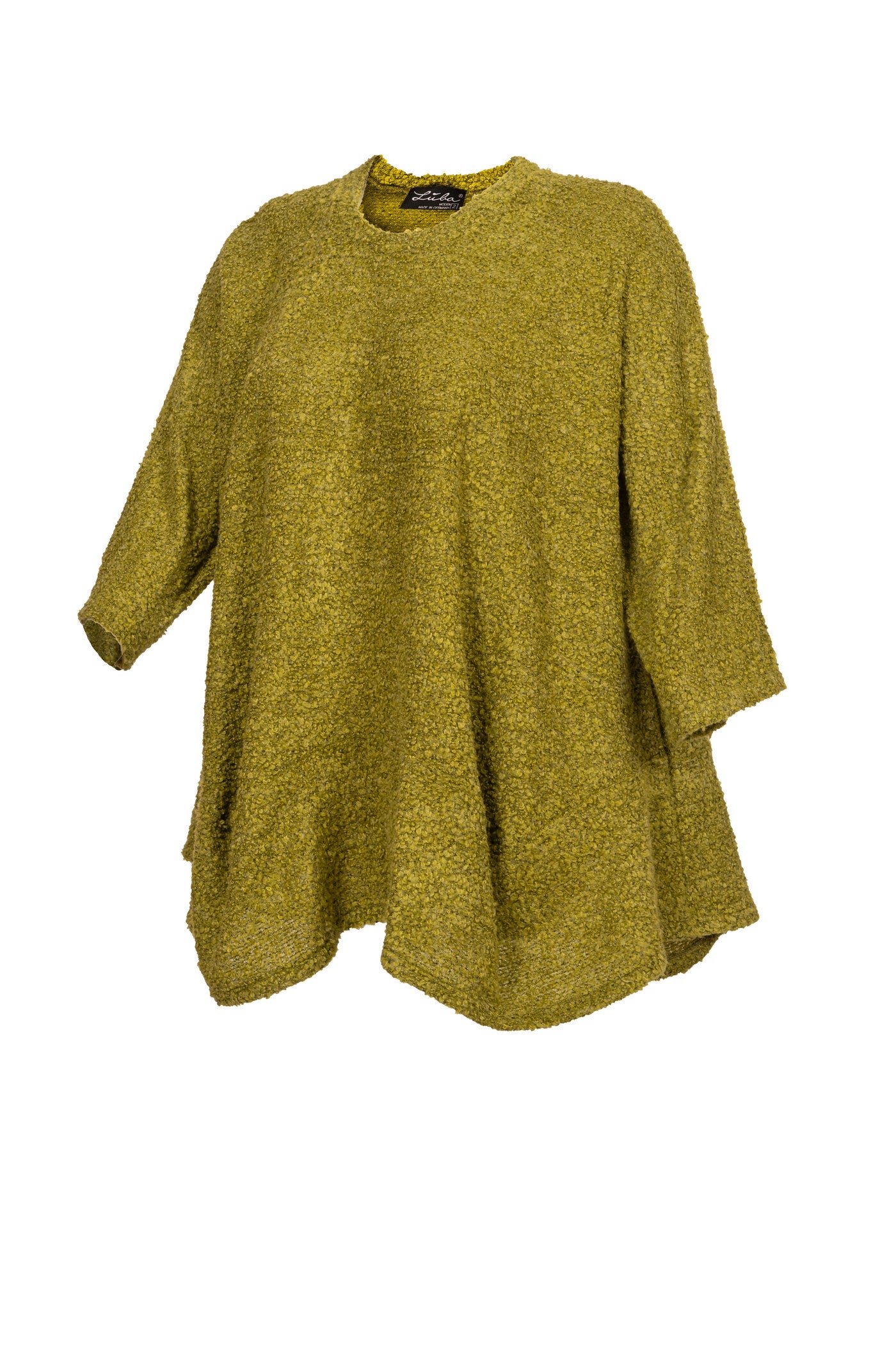 Apfelgrüner Bouclé-Pullover - Luba Moden