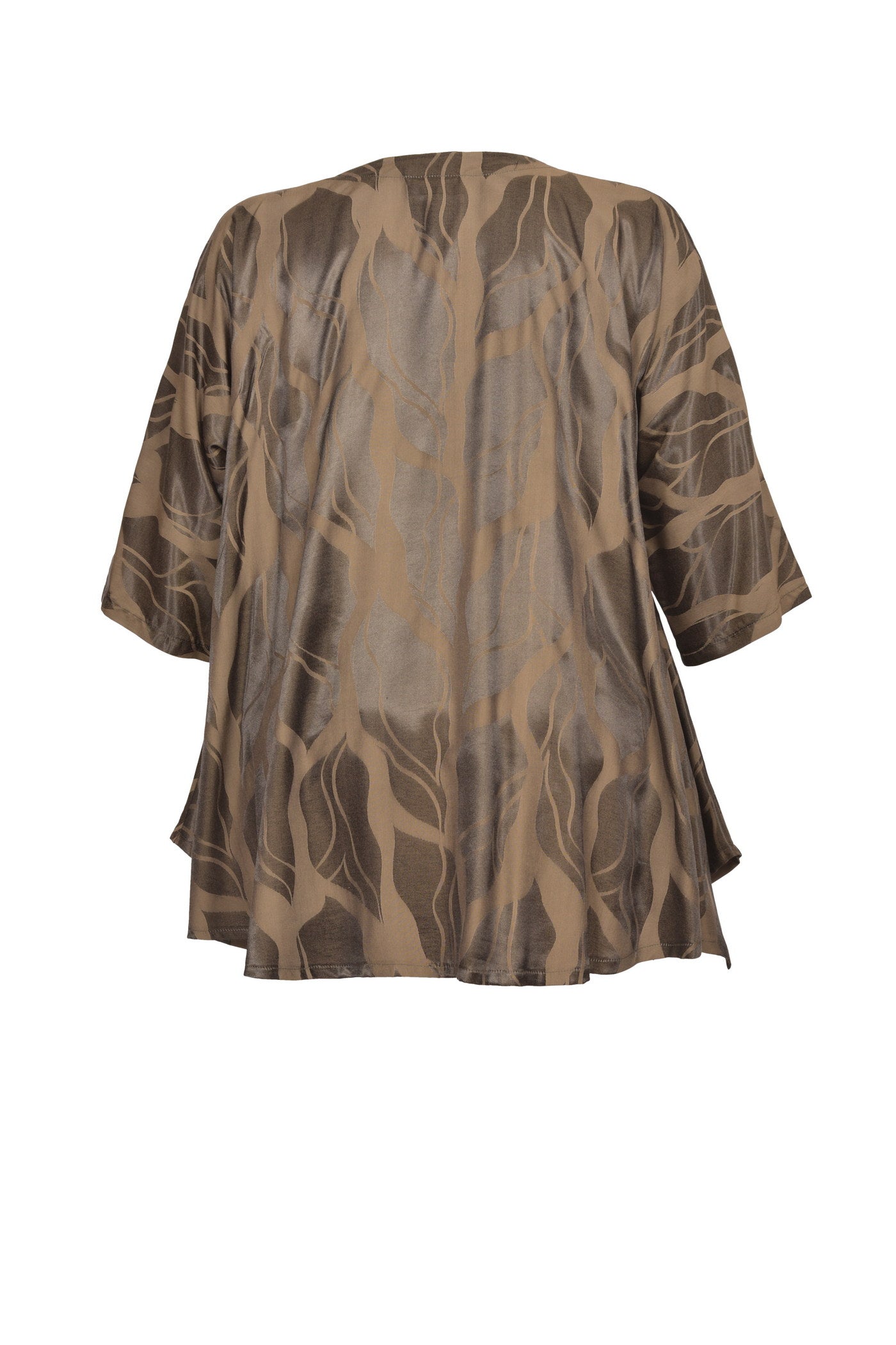 Elegante Viskose-Tunika mit V-Halsausschnitt.