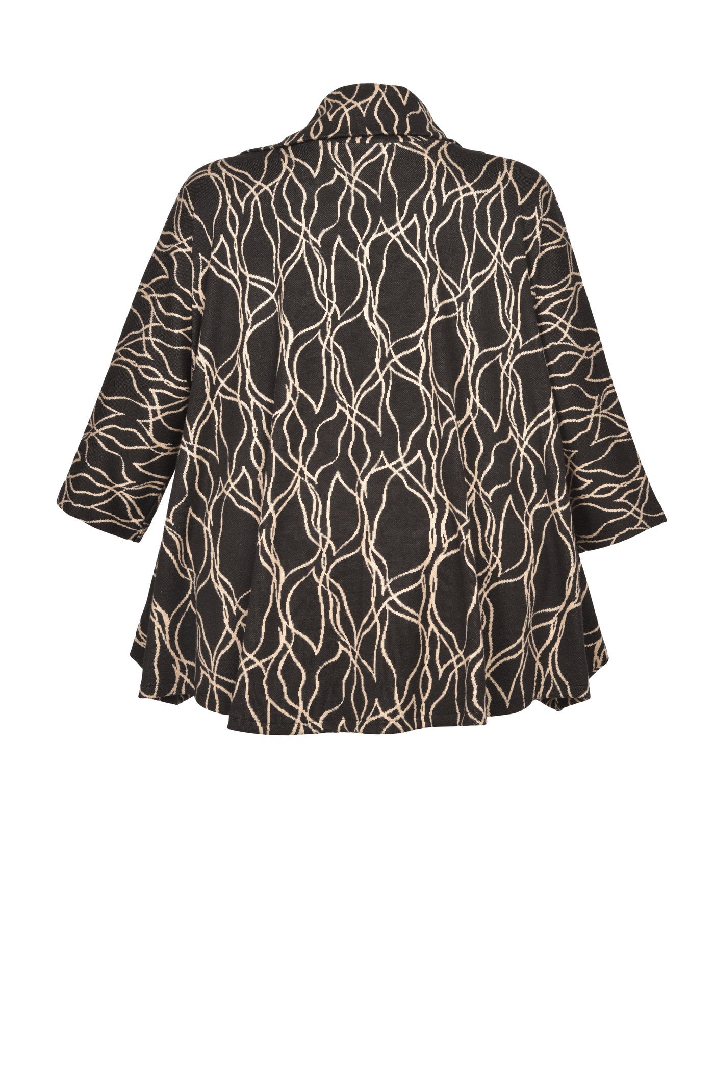 Stylische Jacquard-Tunika mit besonderem Reißverschluss am Kragen.