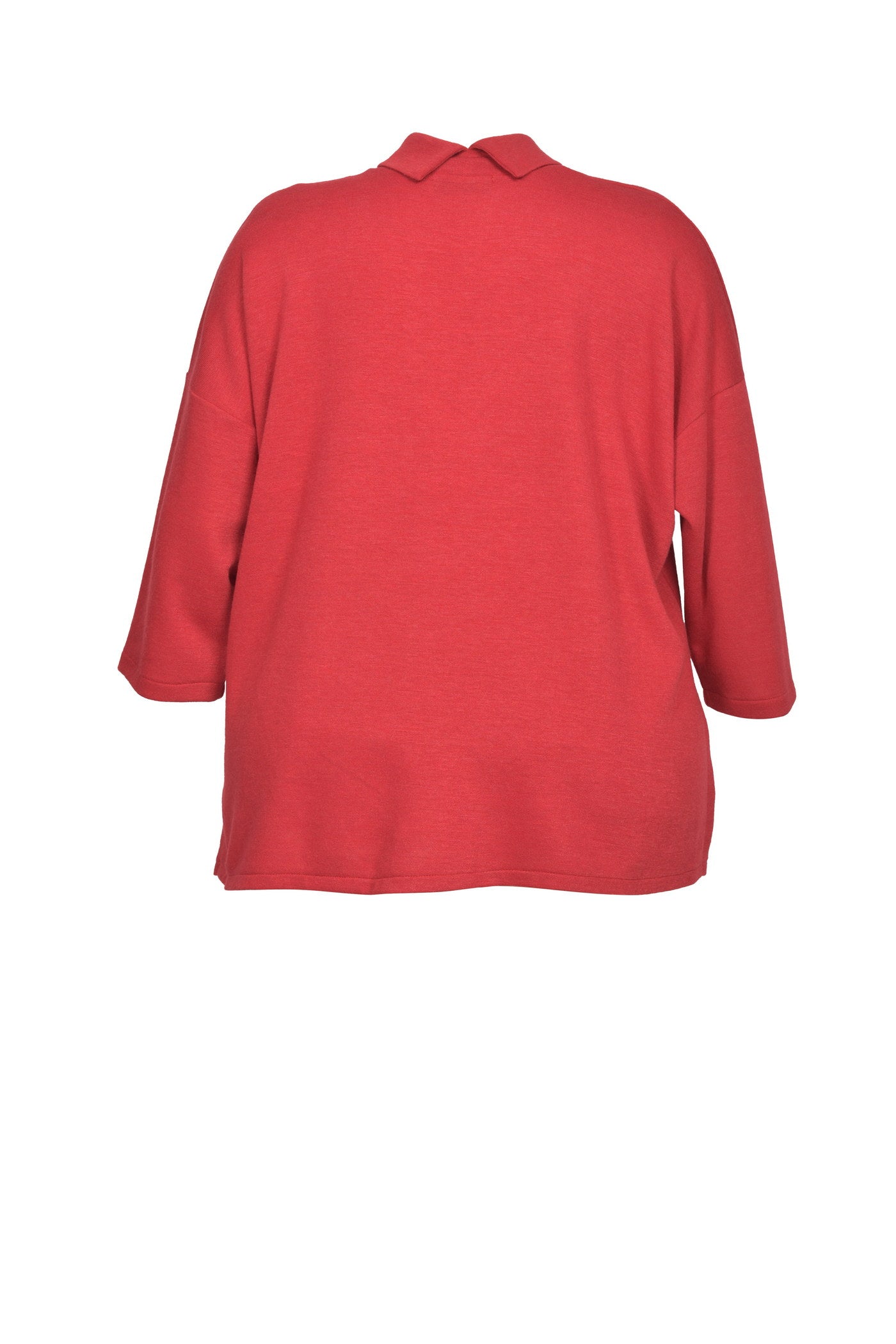 Stylischer Merino Touch Strick-Pullover mit ausgefallenem Kragen.