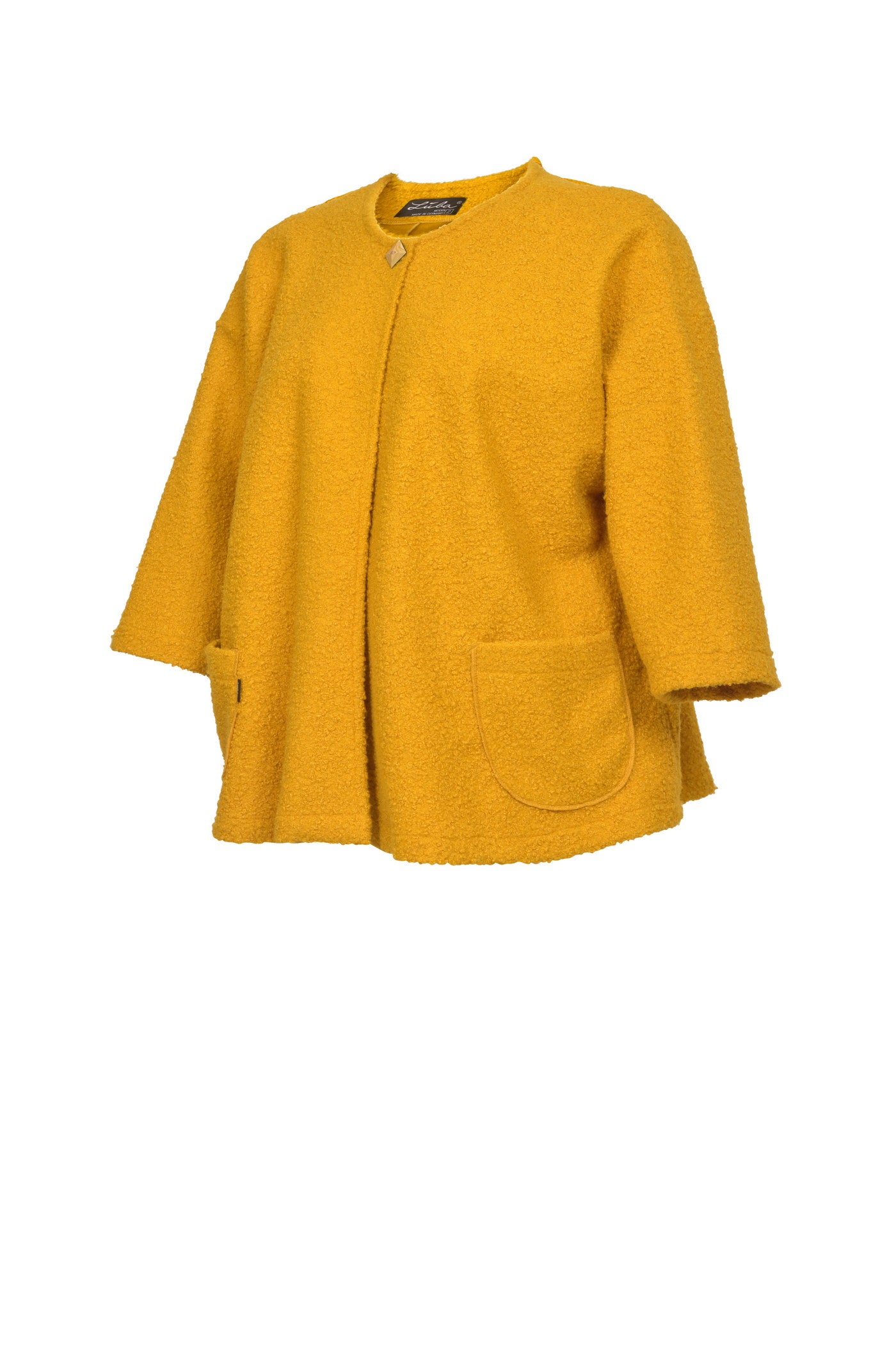 Elegante kurze Bouclé-Jacke.