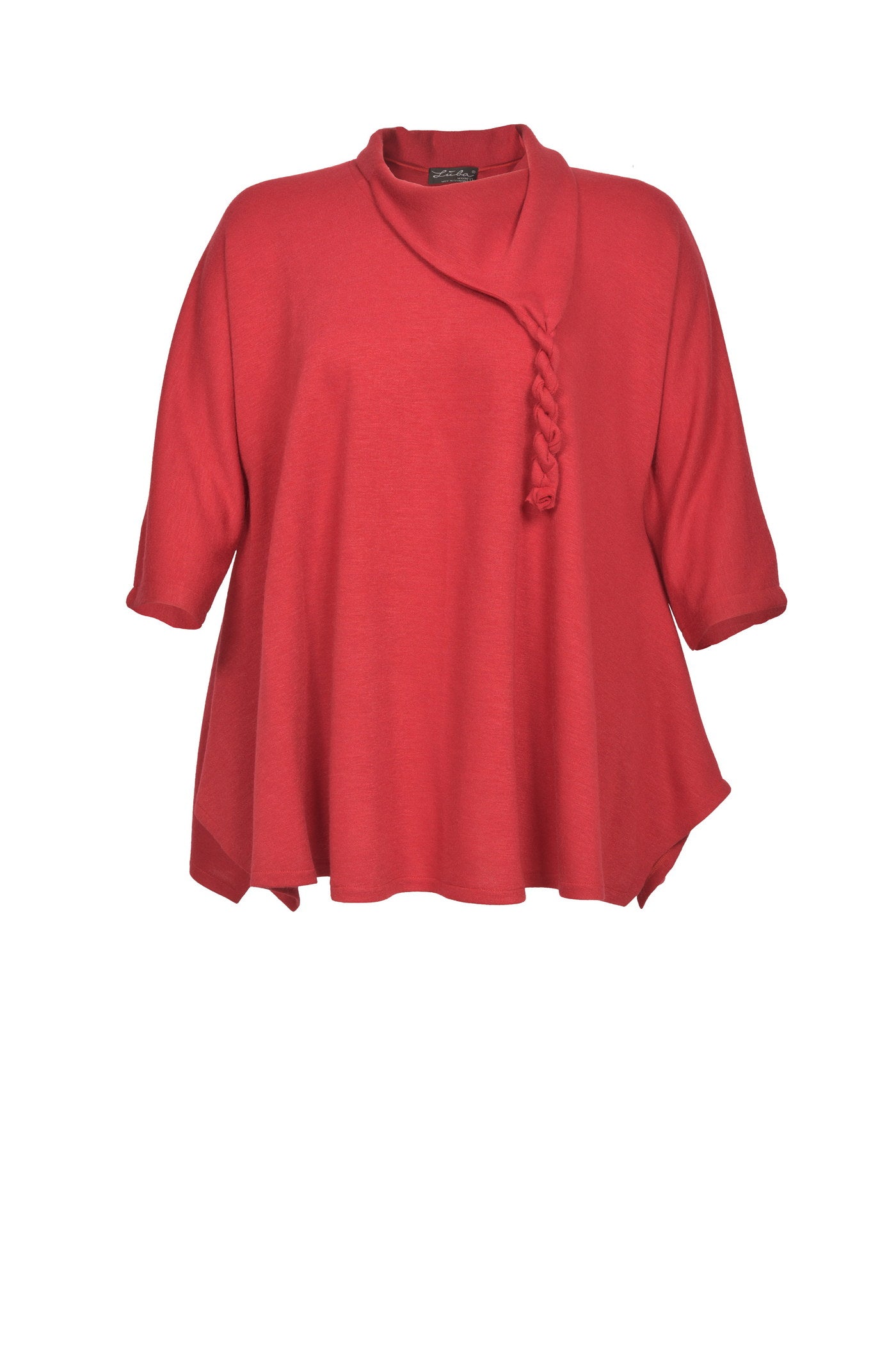 Stylischer Merino Touch Strick-Pullover mit Umlegekragen.