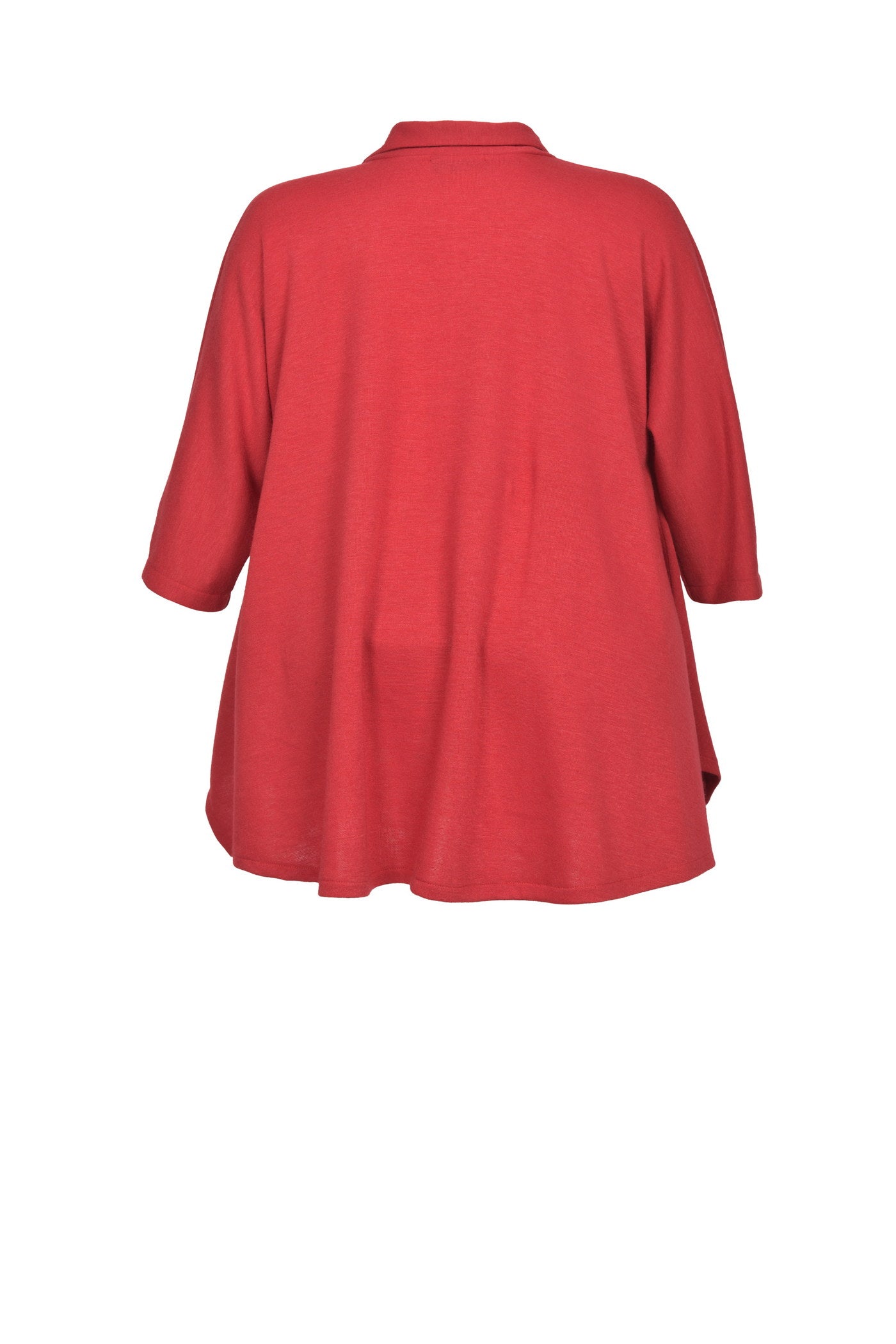 Stylischer Merino Touch Strick-Pullover mit Umlegekragen.