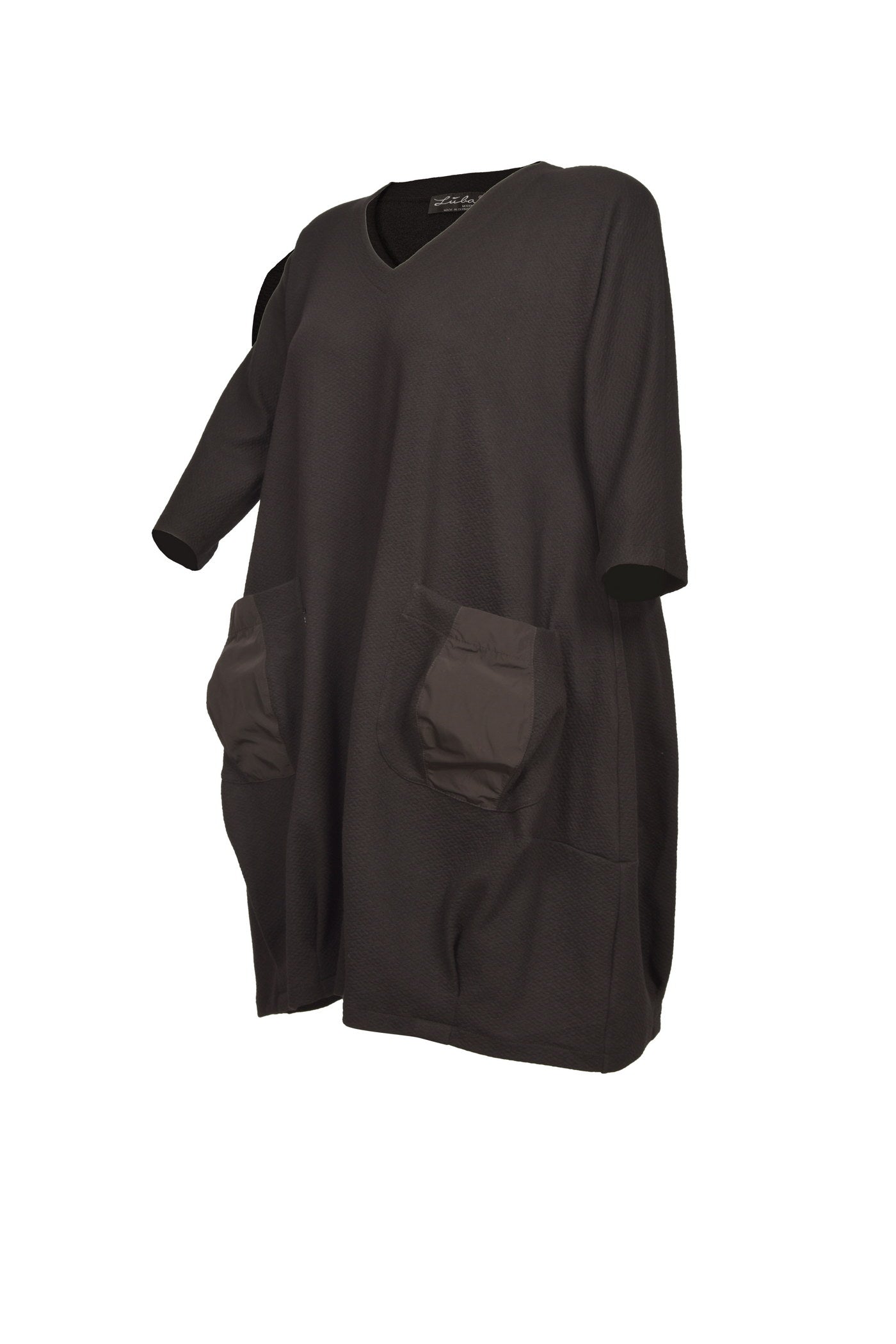 Stylisches Baumwollkleid mit ballonförmigem Rock und 2 Taschen.