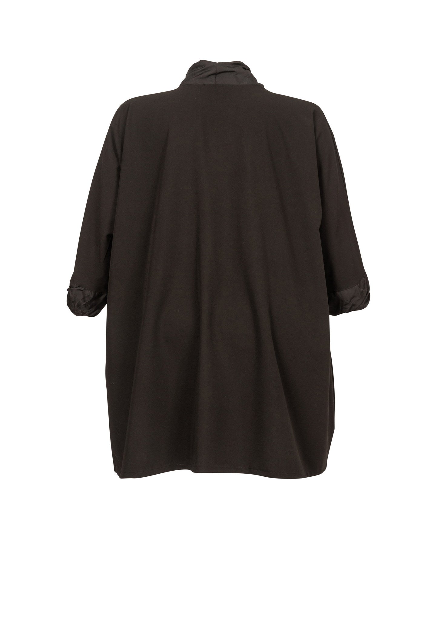 Ausgefallene schwarze Tunika mit ballonförmigem Rockteil.