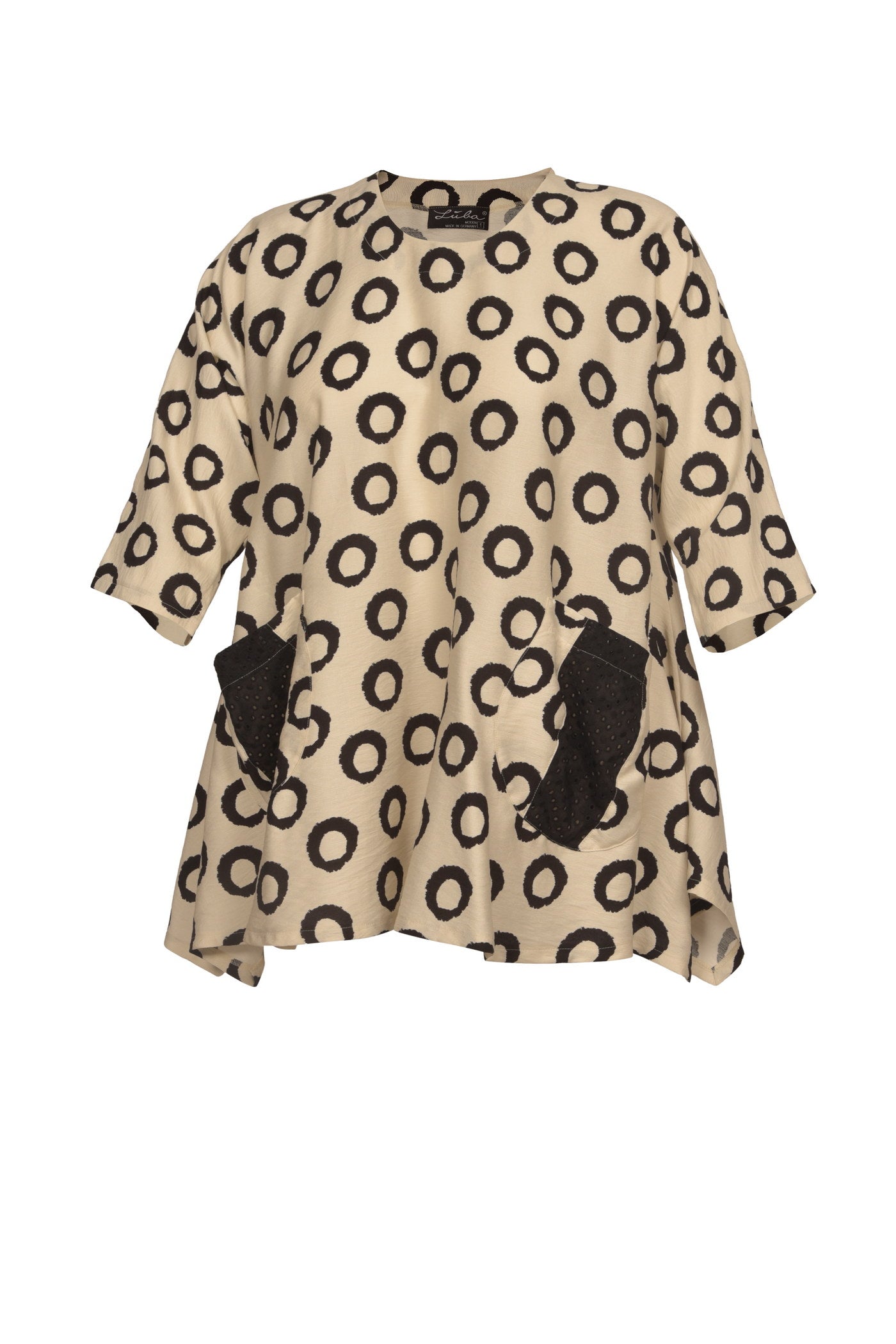 Viskose-Tunika mit ballonförmigen Rock und 2 praktischen Taschen.