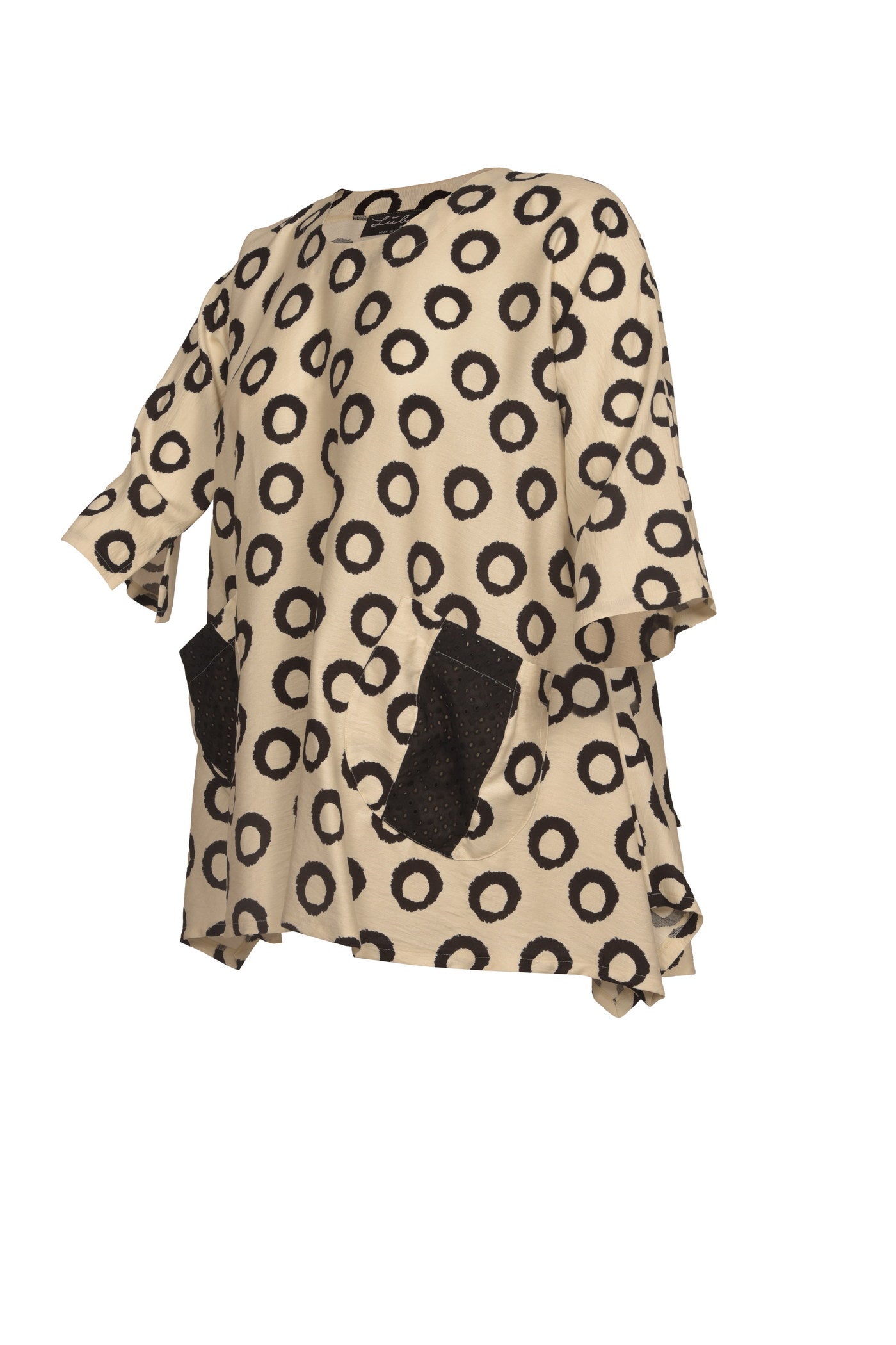 Viskose-Tunika mit ballonförmigen Rock und 2 praktischen Taschen.