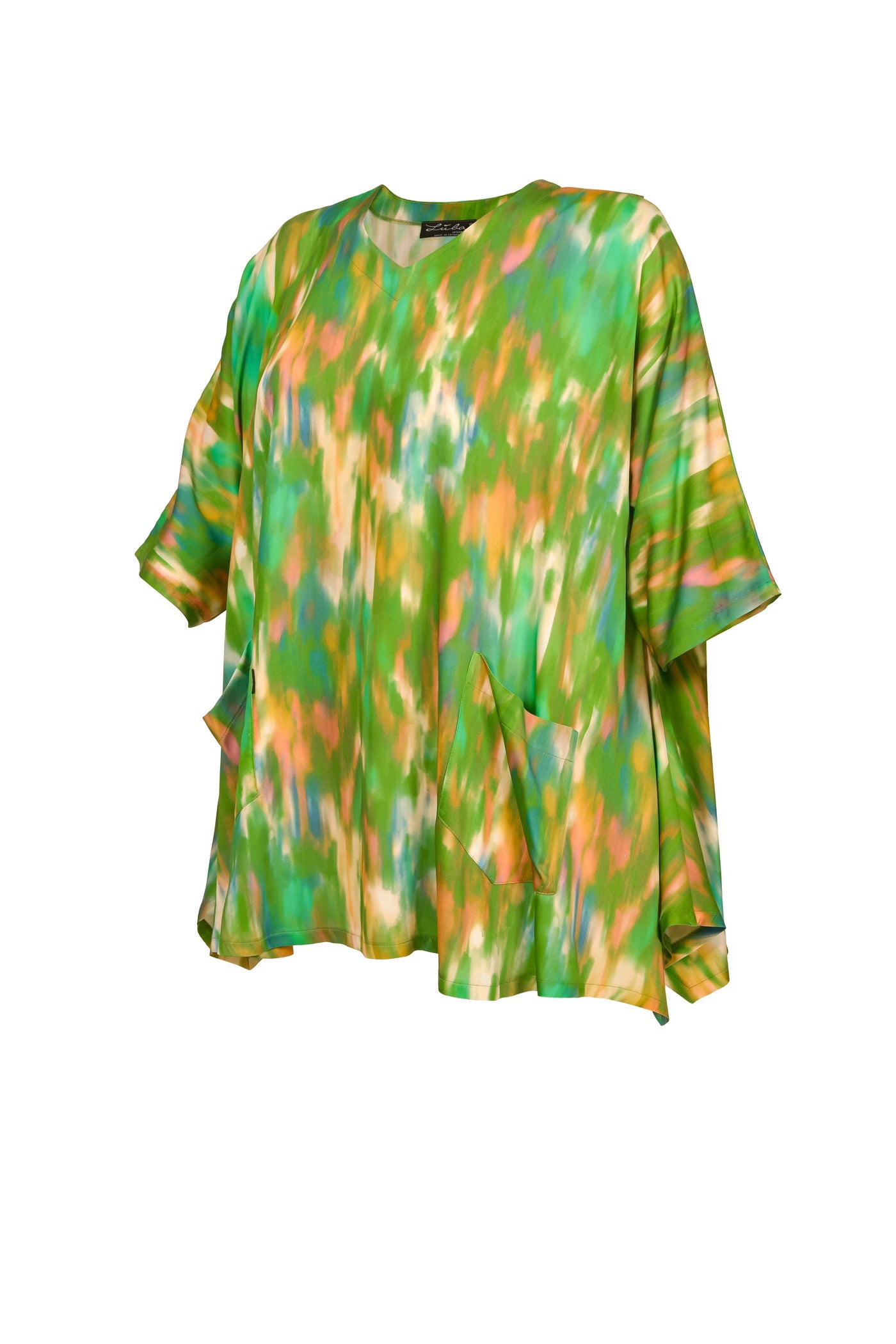 Elegante Viskose-Satin-Tunika.