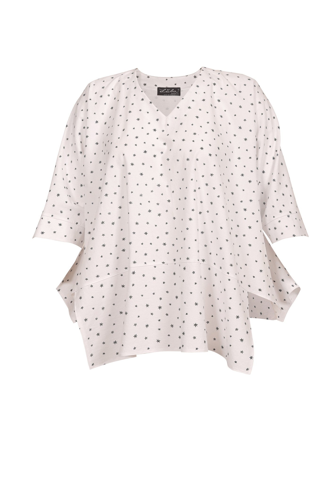 Luftige weiße Baumwoll-Tunika.