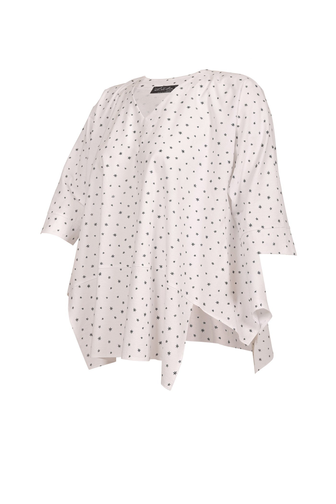 Luftige weiße Baumwoll-Tunika.