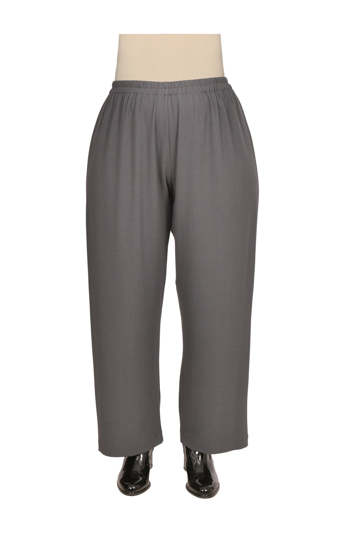 Marlene Trousers in Black with White Pinstripes