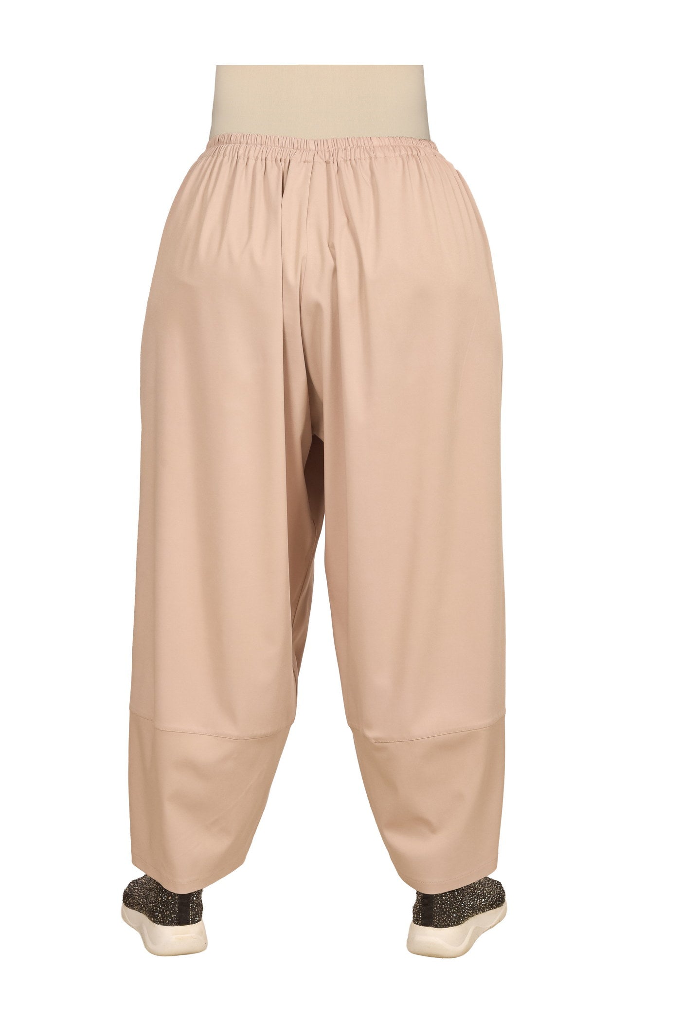 Beige farbene Ballon-Hose.
