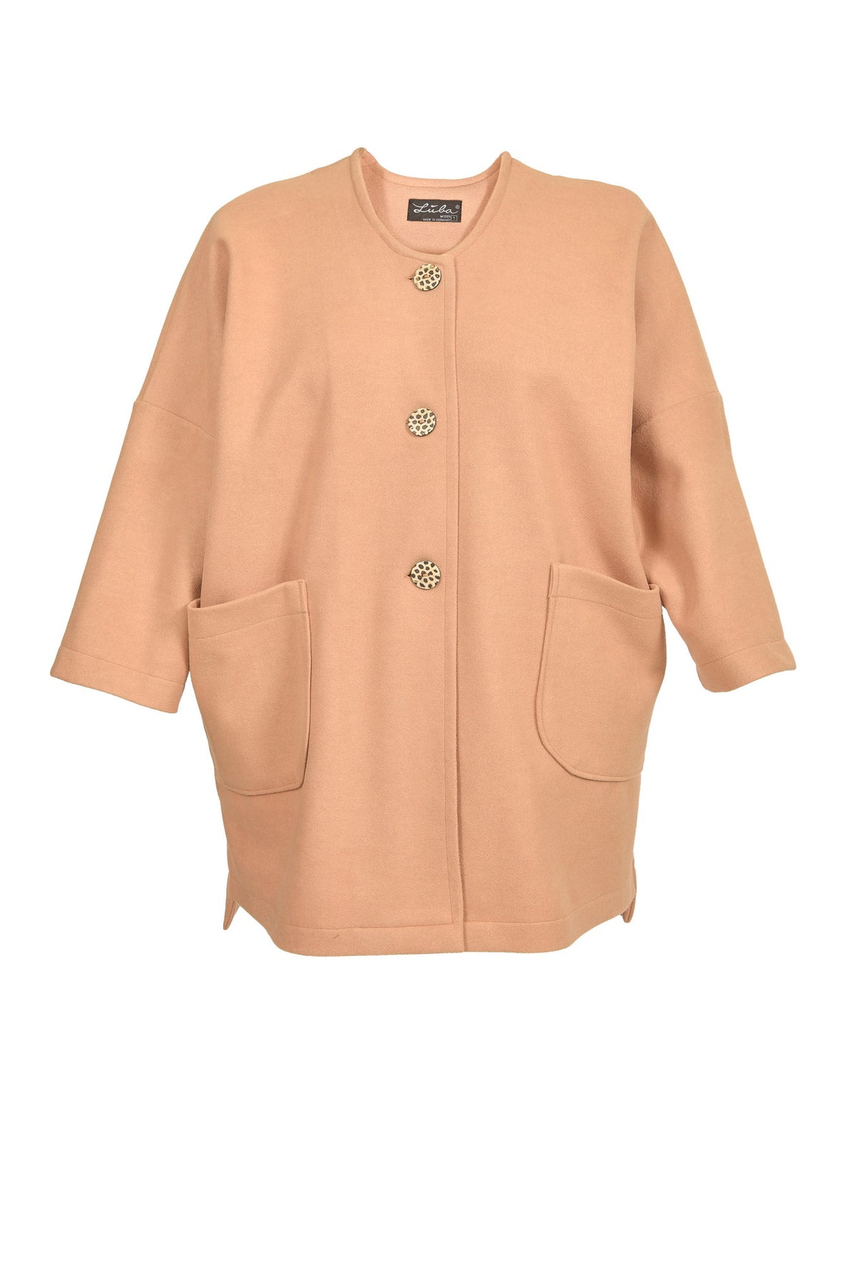 Sportliche Jacquard Jacke mit 2 Taschen – große Größen.