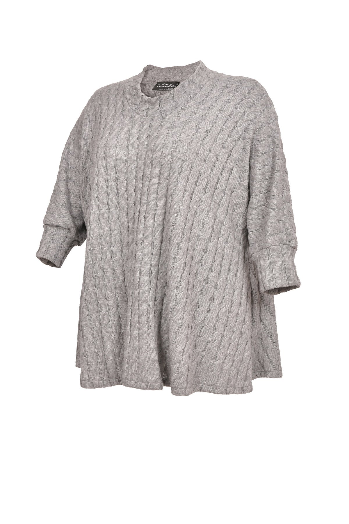 Elegant Red Jumper with Stand-Up Collar and 2 Practical Pockets