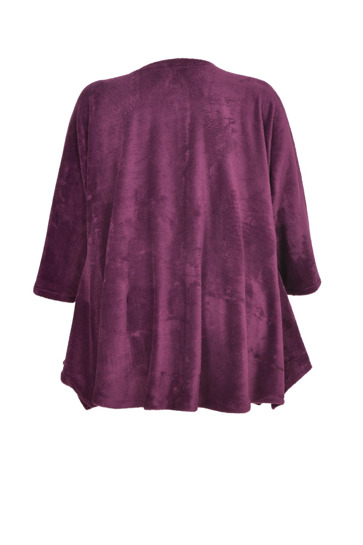Elegant Red Jumper with Stand-Up Collar and 2 Practical Pockets