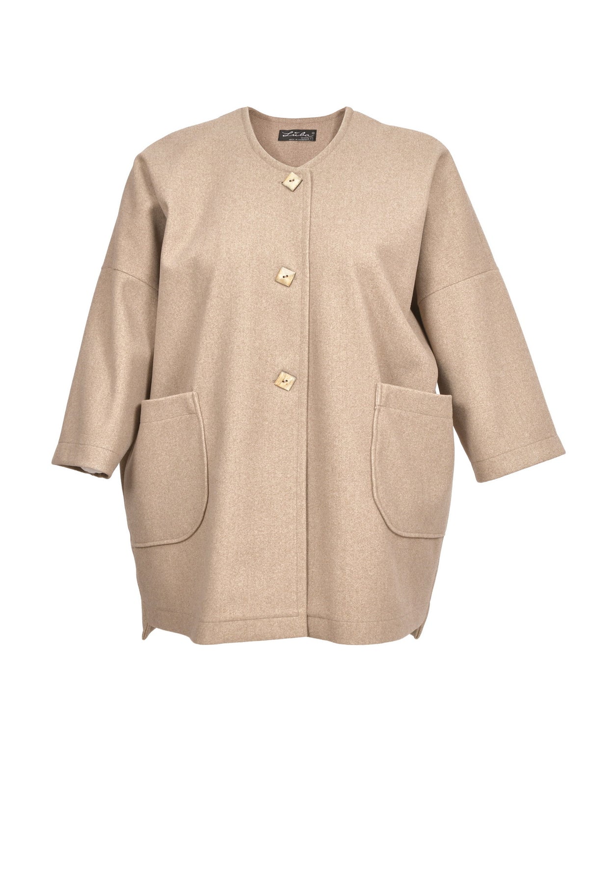 Elegant Jacquard Jacket with 2 Practical Pockets