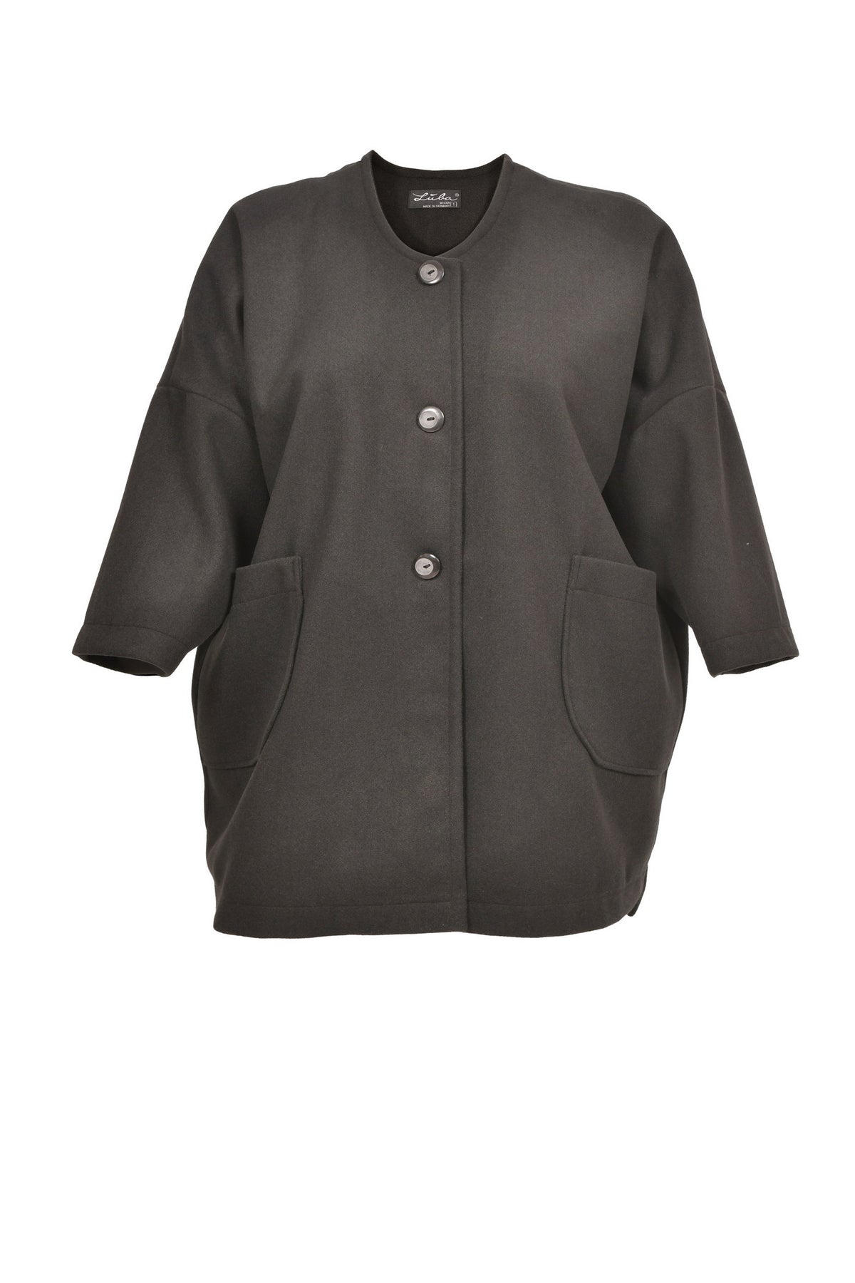 Elegant Jacquard Jacket with 2 Practical Pockets