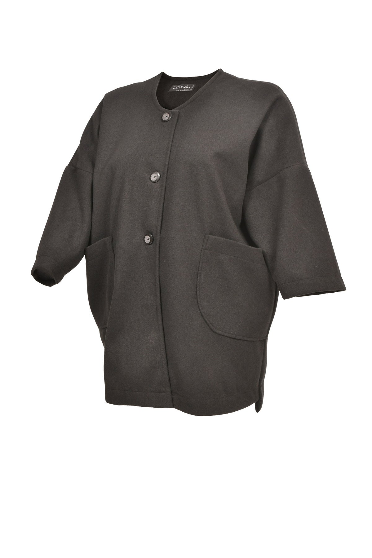 Elegant Jacquard Jacket with 2 Practical Pockets