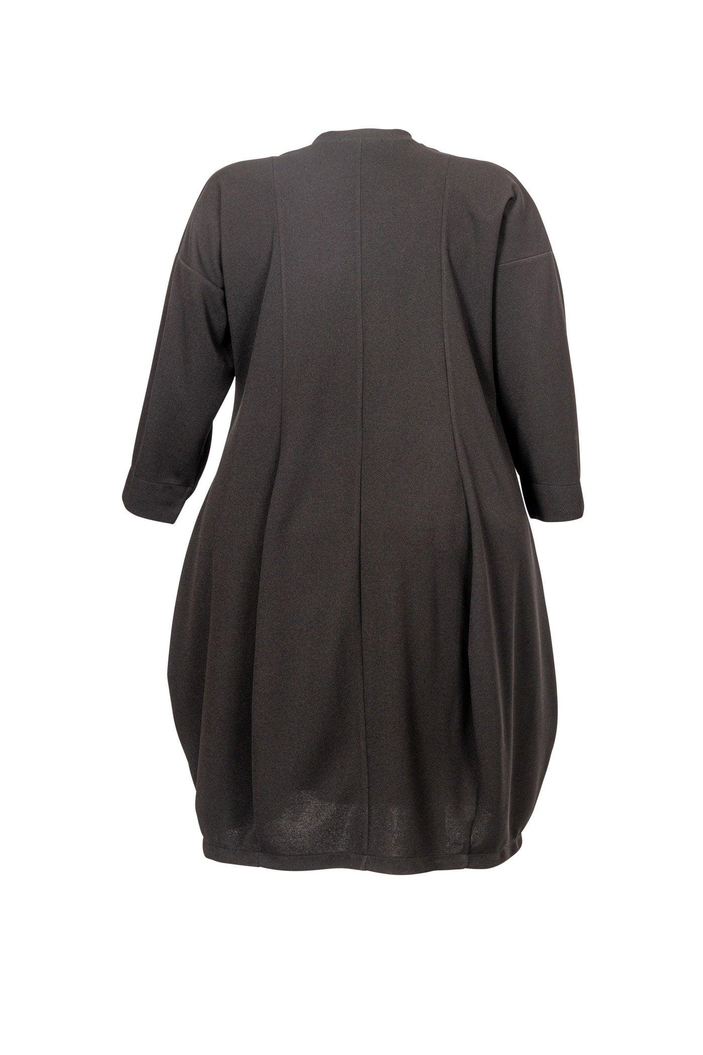 Rückansicht: Extravagantes Ballonkleid, Langarm