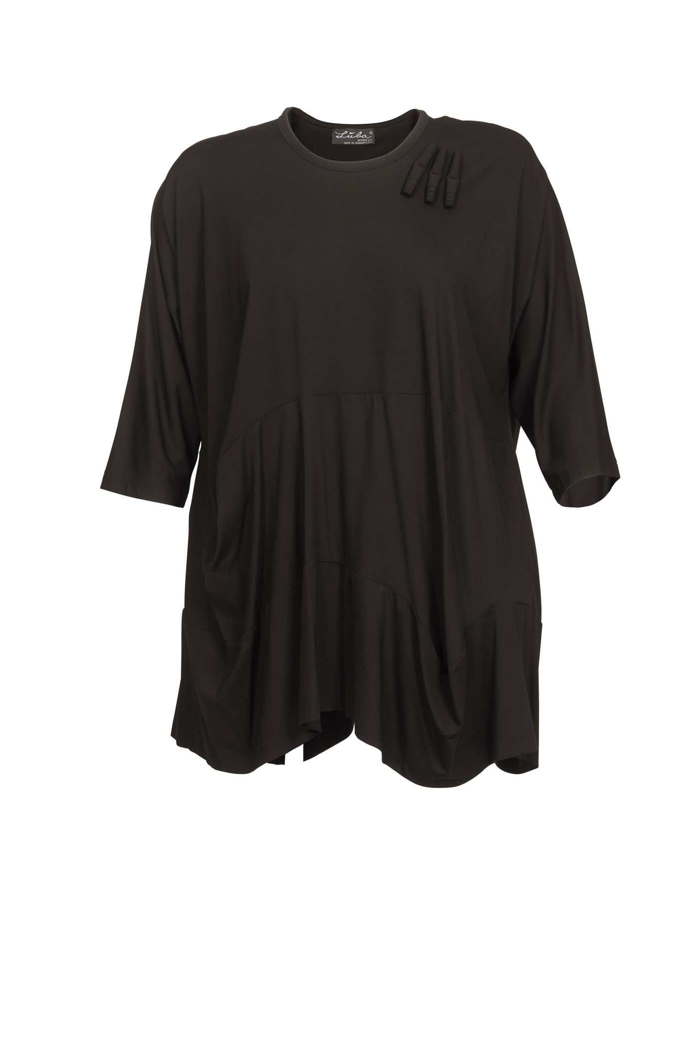Burnout viscose mix tunic