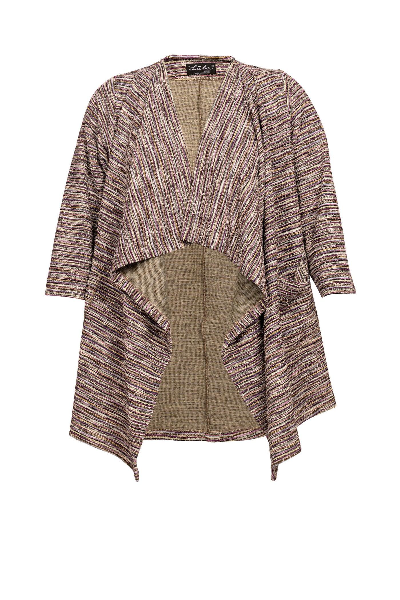 Bouclé-Jersey-Cardigan - Luba Moden