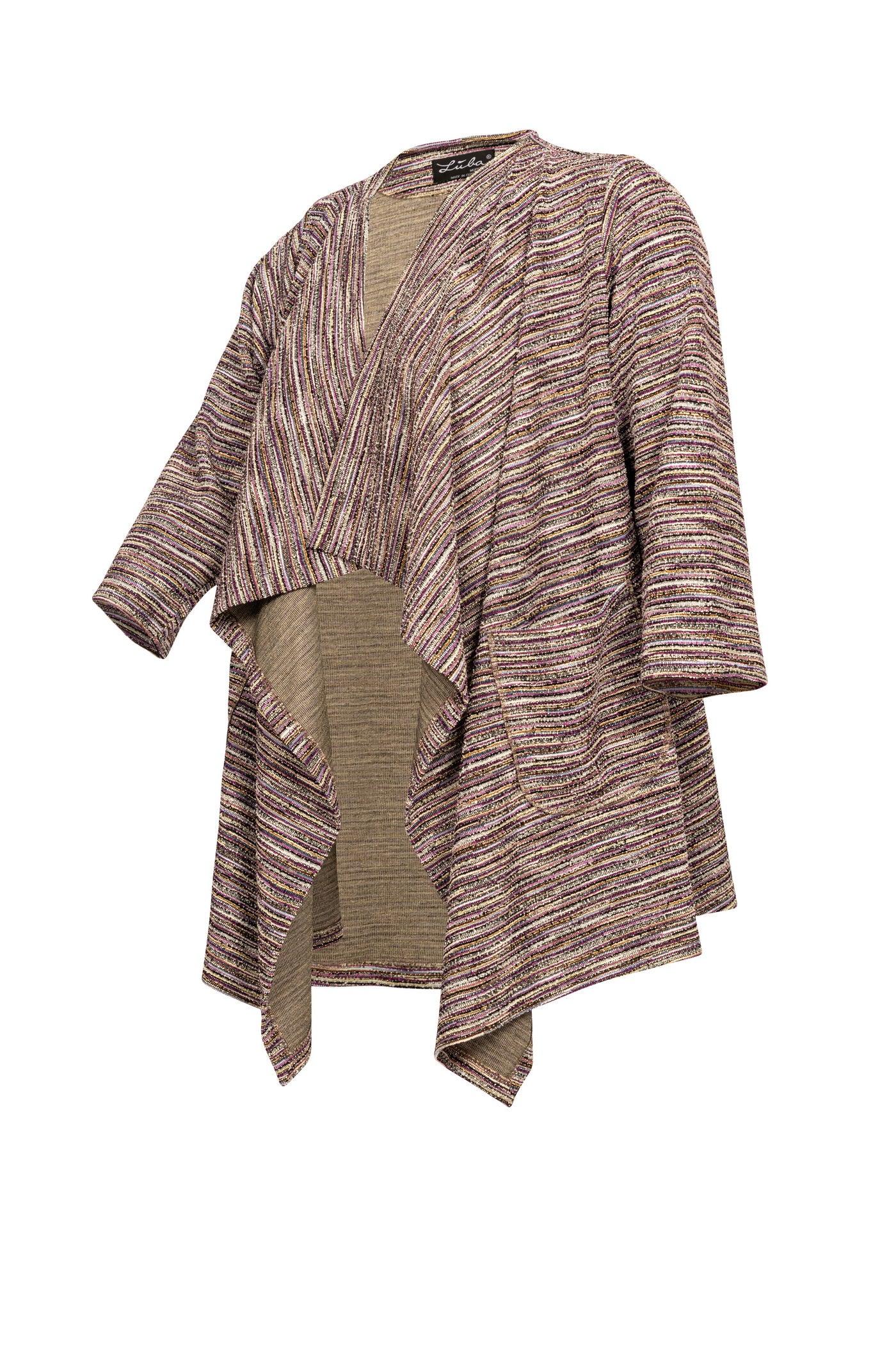 Bouclé-Jersey-Cardigan - Luba Moden