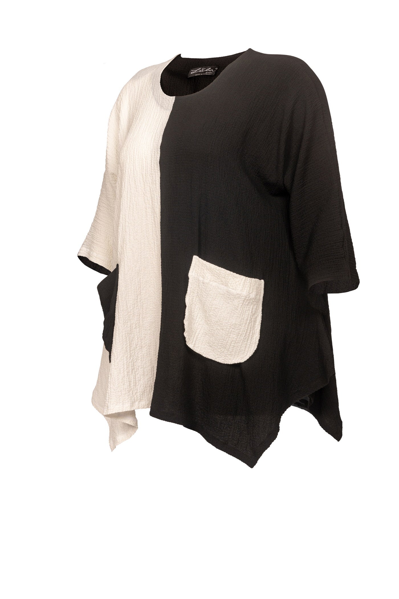 Burnout viscose mix tunic