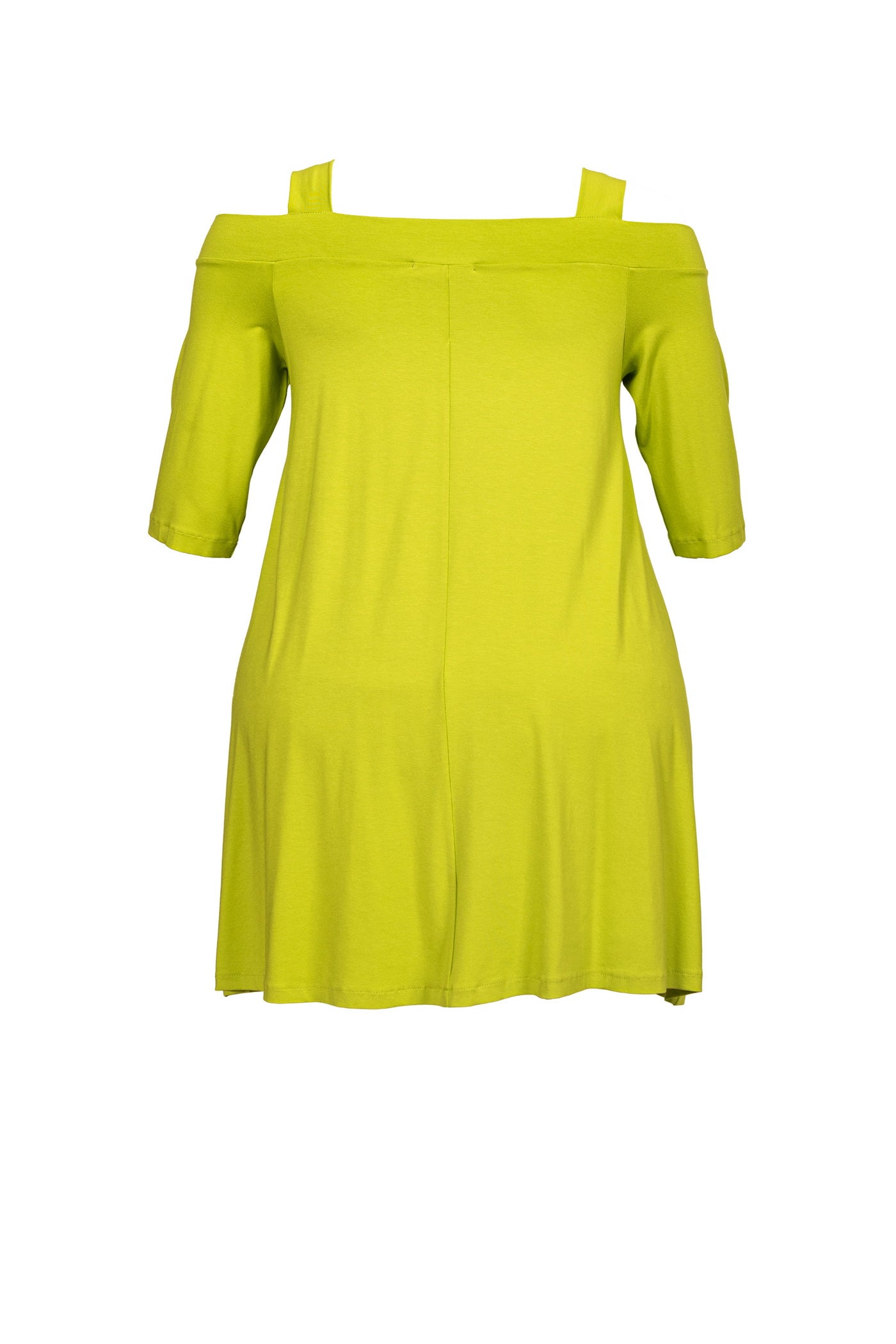 Luftiges schulterfreies Jersey-Sommerkleid, in mint.