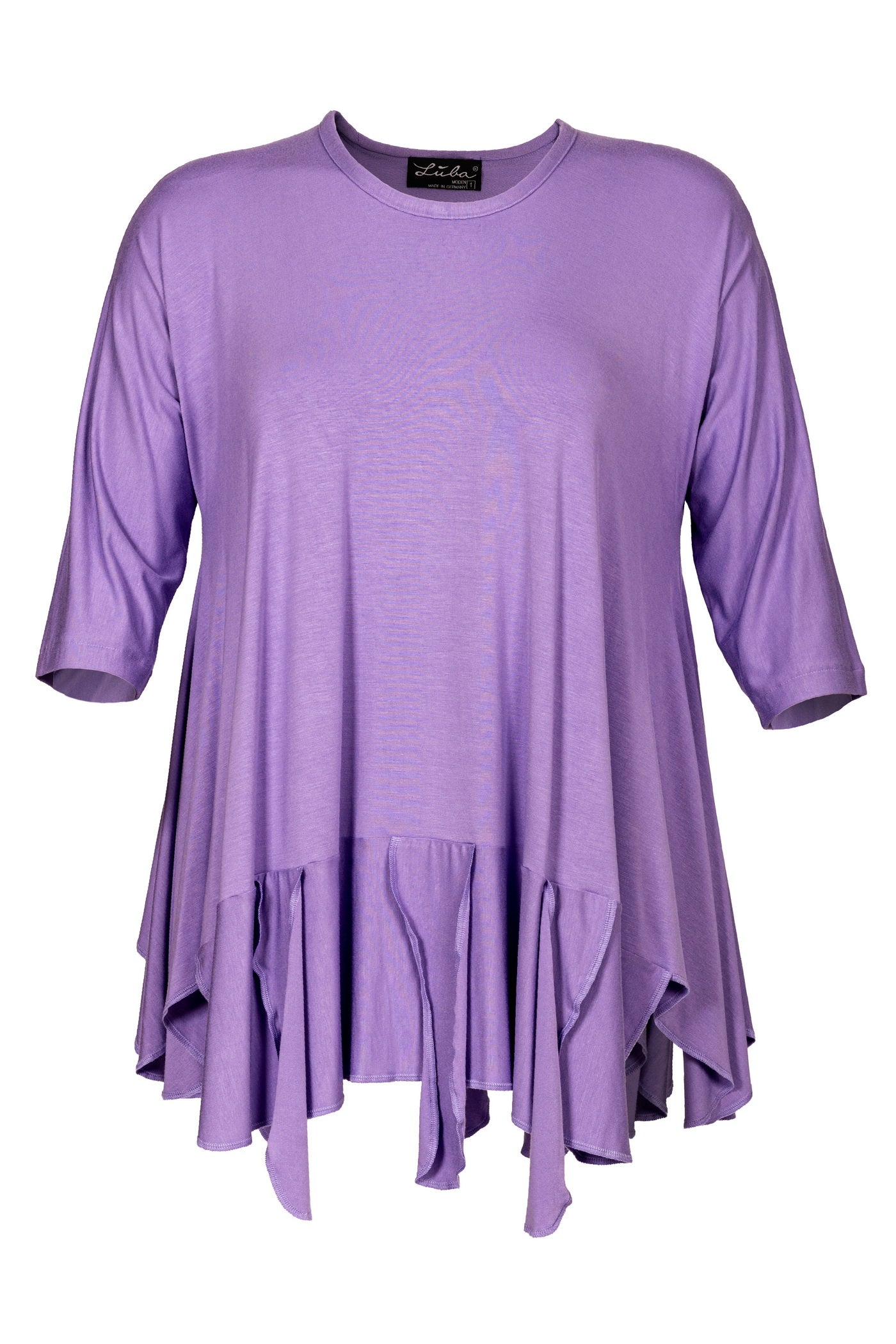 Burnout viscose mix tunic