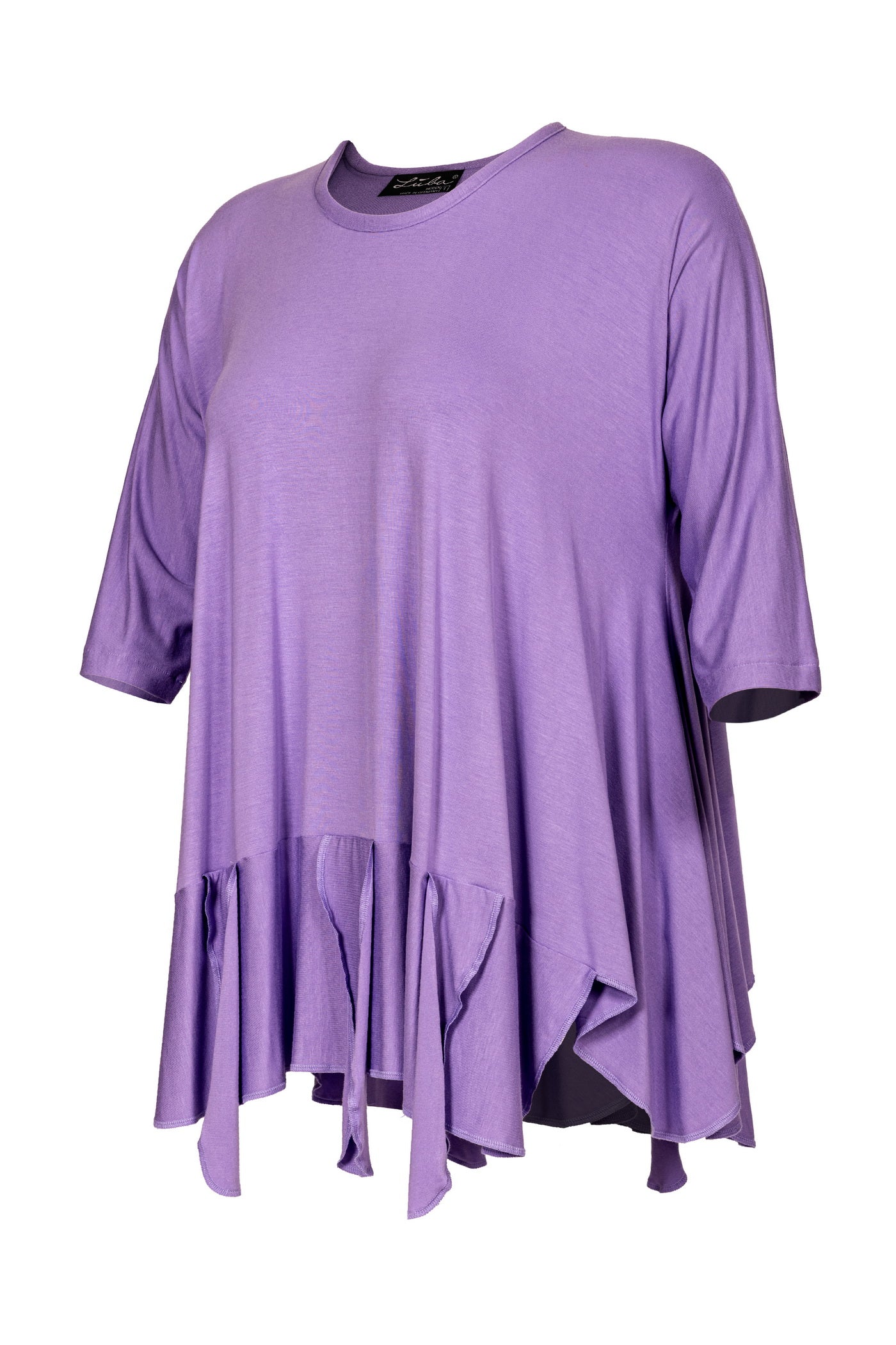 Burnout viscose mix tunic