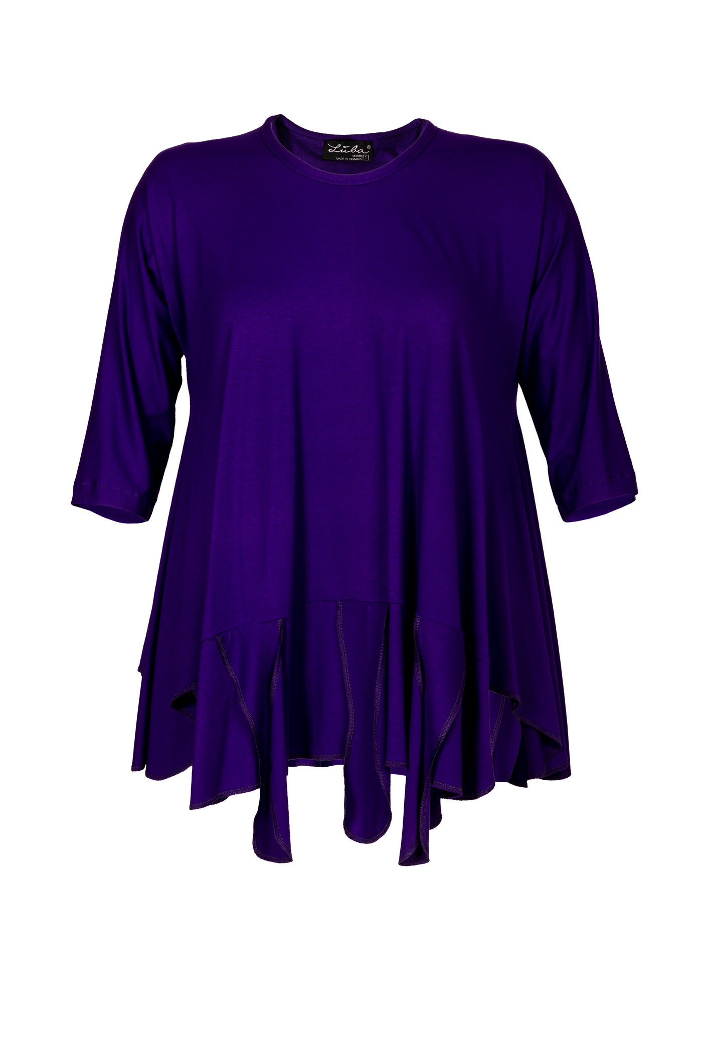 Burnout viscose mix tunic