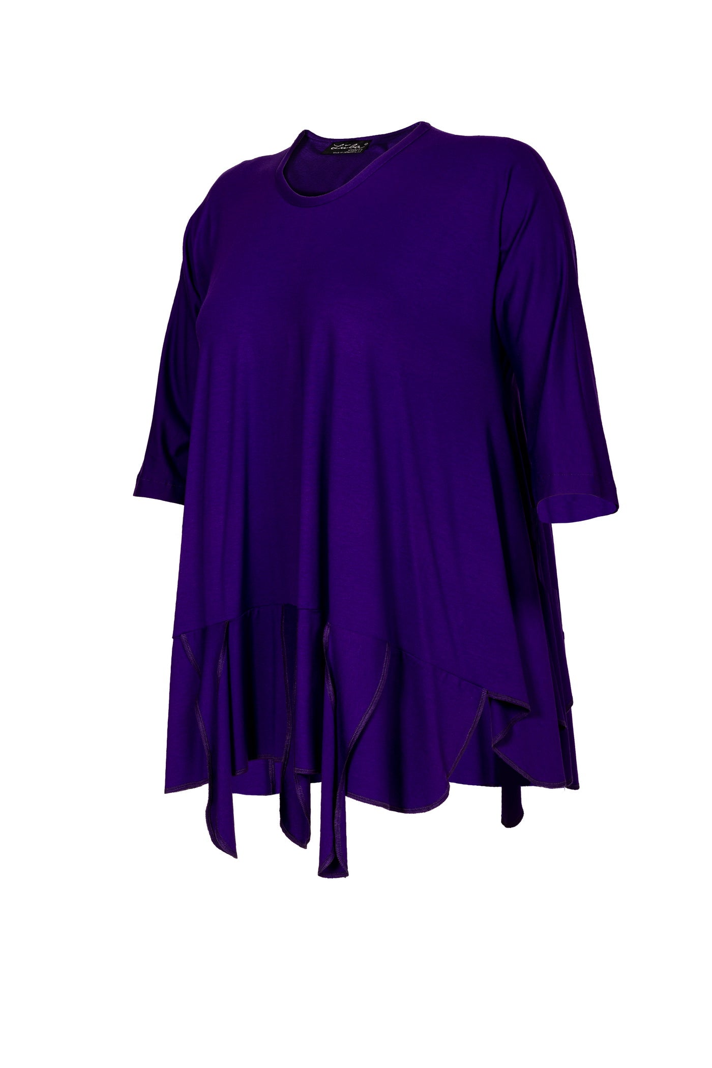 Burnout viscose mix tunic