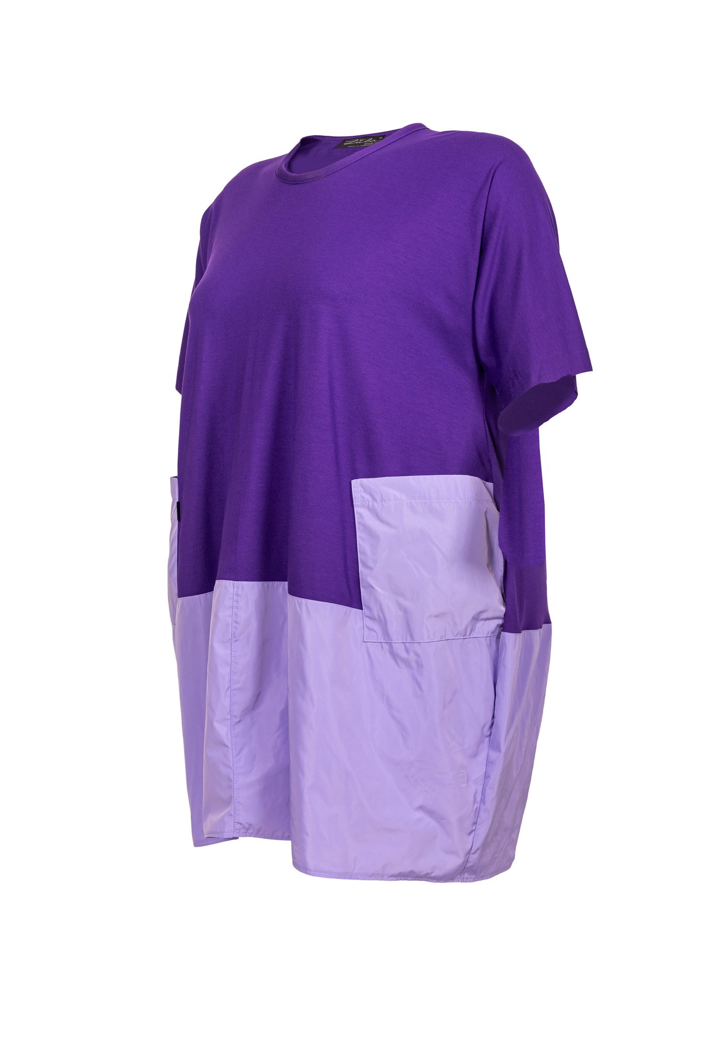 Jersey-Kleid mit Ballon-Rock.