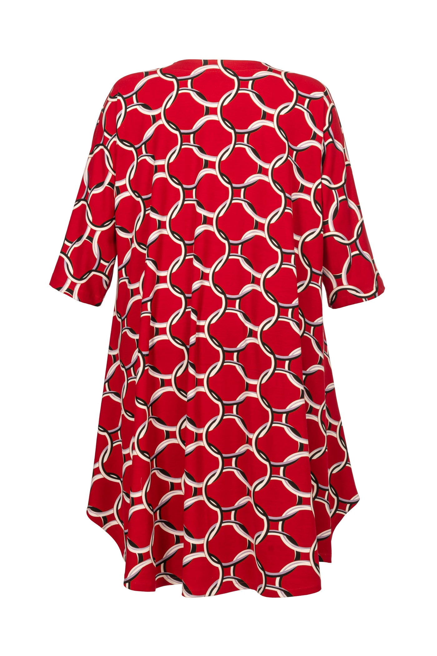 Viscose-mix dress, 3/4 sleeve