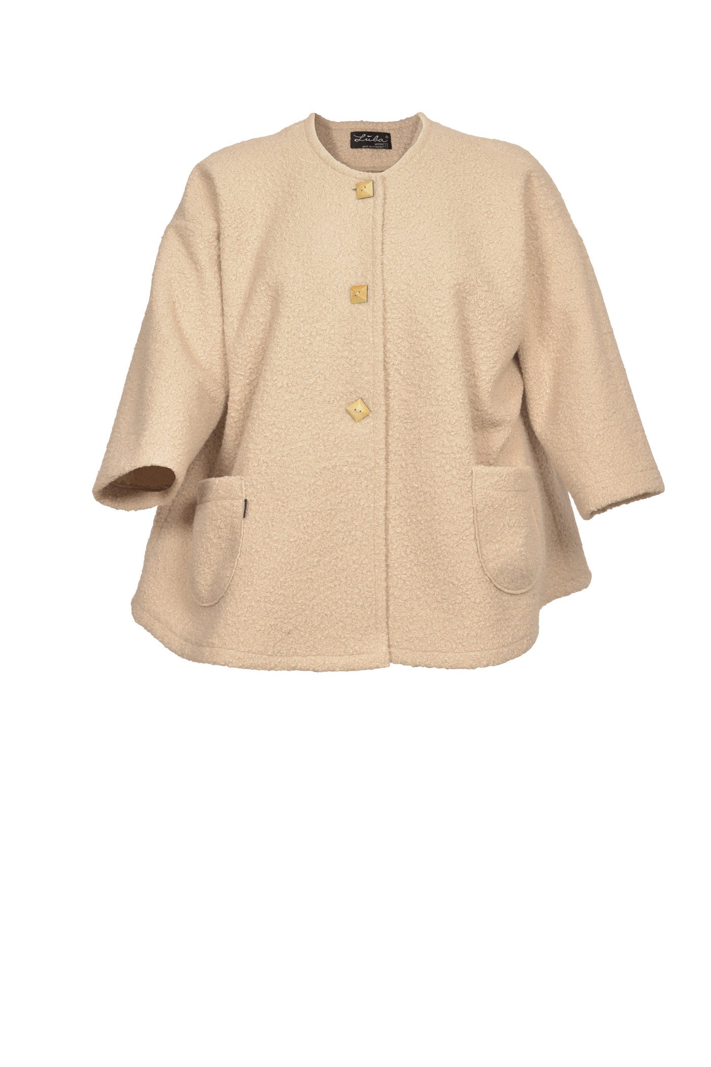 Elegante kurze Bouclé-Jacke.