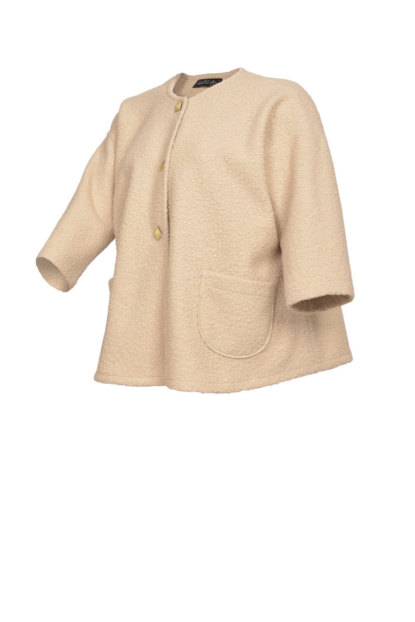 Elegante kurze Bouclé-Jacke.