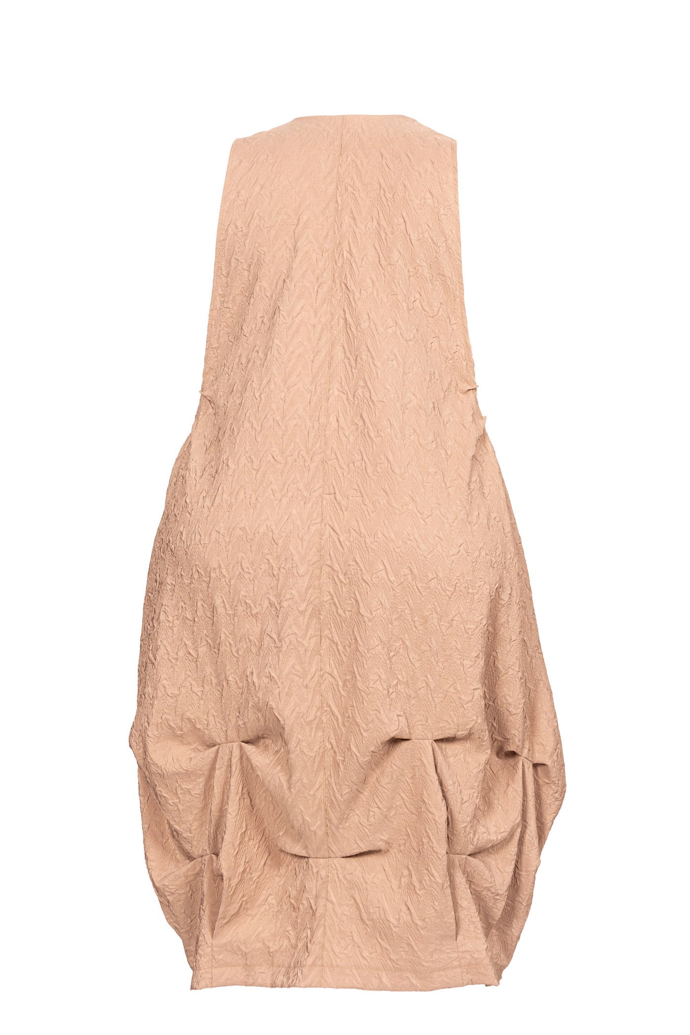 Ärmelloses Baumwollkleid mit Ballonrock.