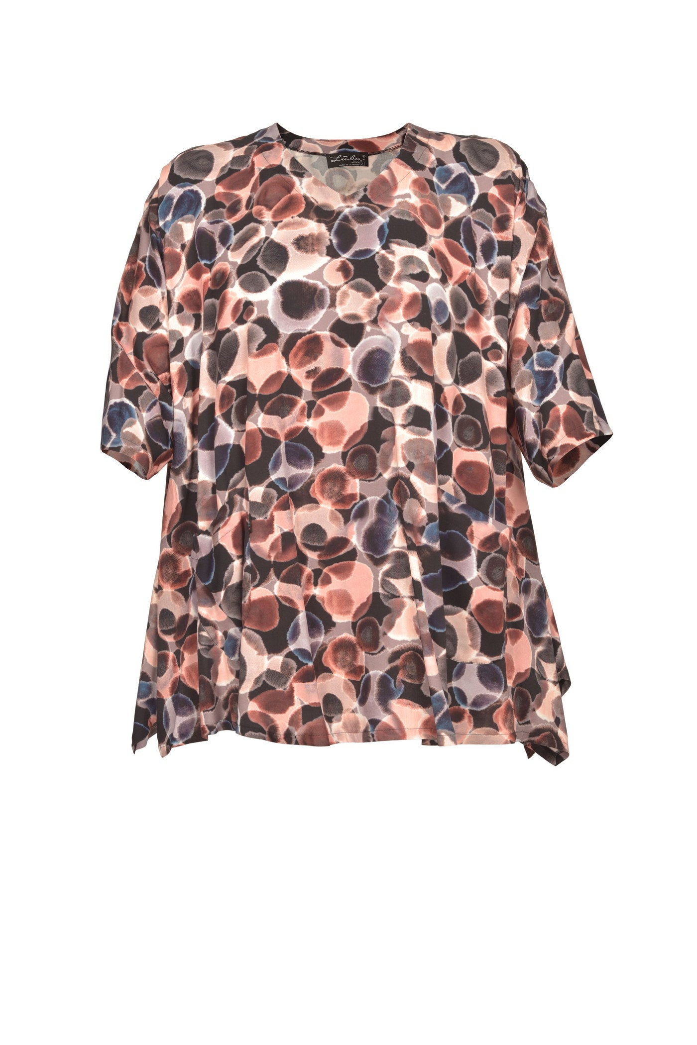 Elegante Viskose-Tunika mit 2 Taschen.