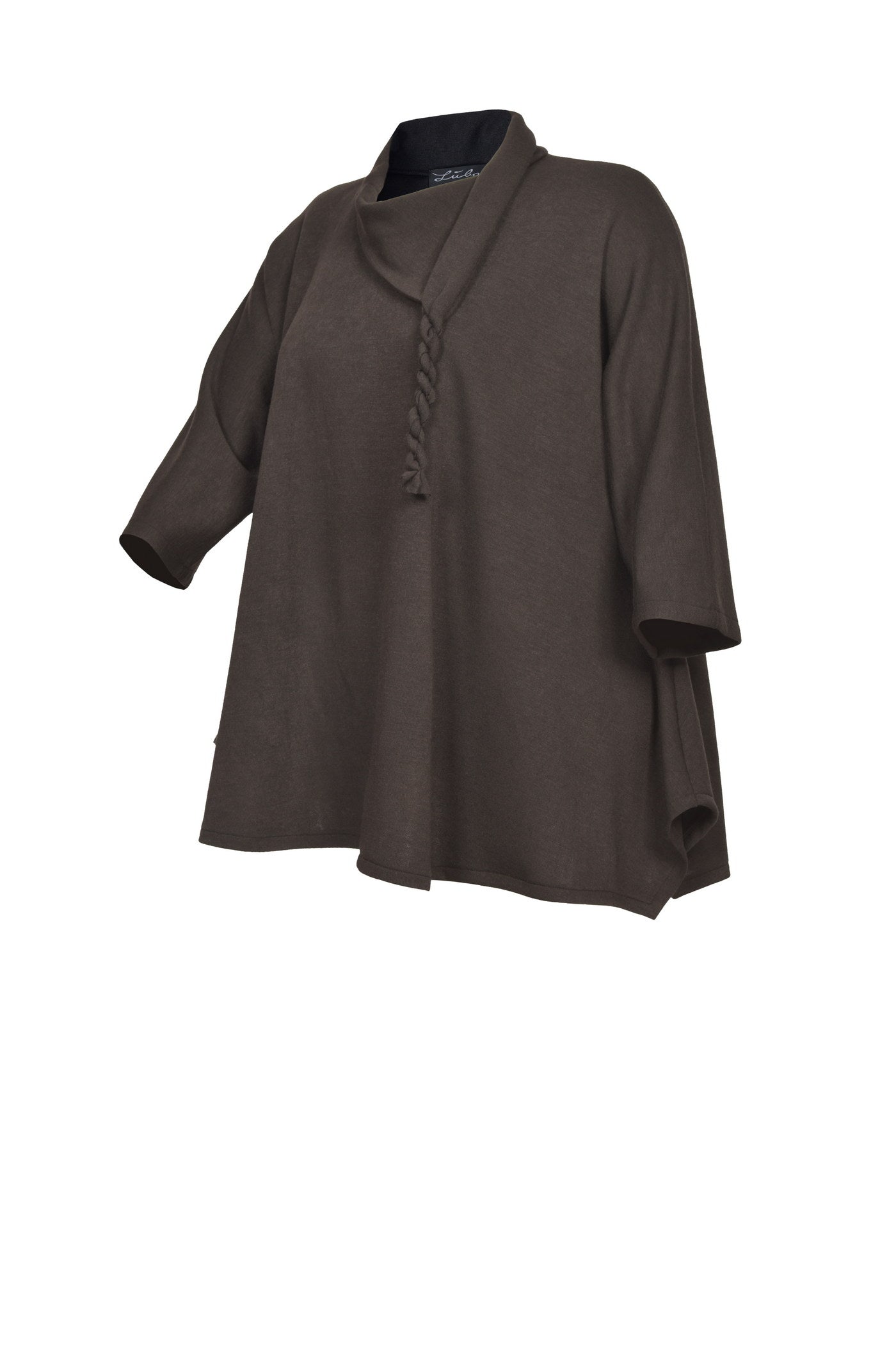 Stylischer Merino Touch  Strick-Pullover mit Umlegekragen.