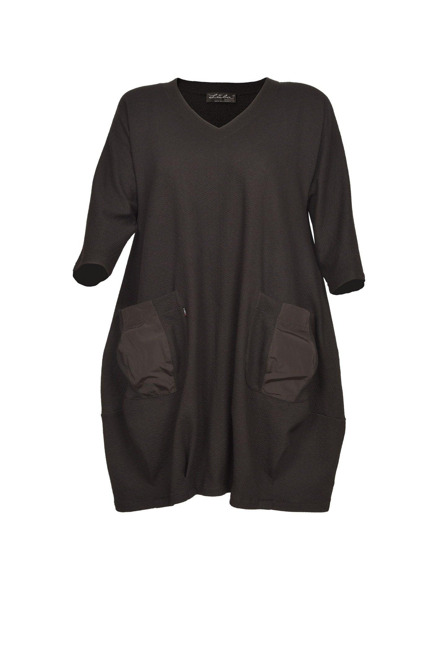 Stylisches Baumwollkleid mit ballonförmigem Rock und 2 Taschen.