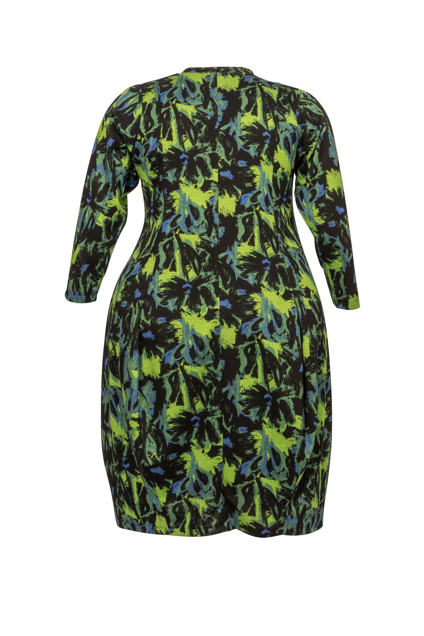 Extravagantes Ballon-Kleid aus Jacquard-Stoff mit 2 praktischen Taschen.