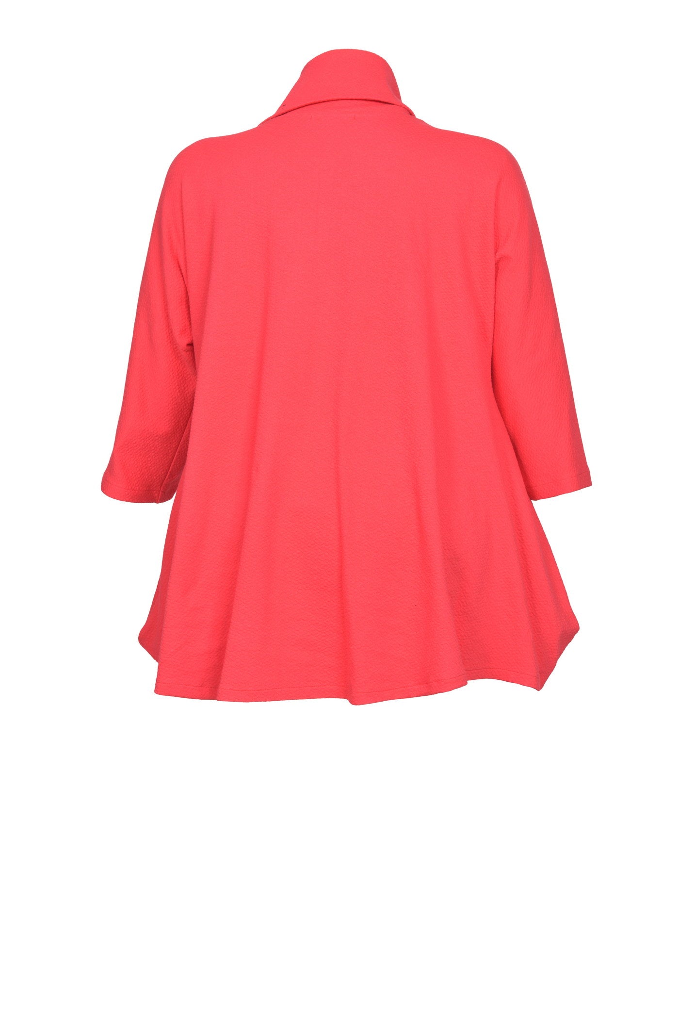 Elegante Baumwoll-Jacquard-Tunika mit besonderem Reißverschluss am Kragen.