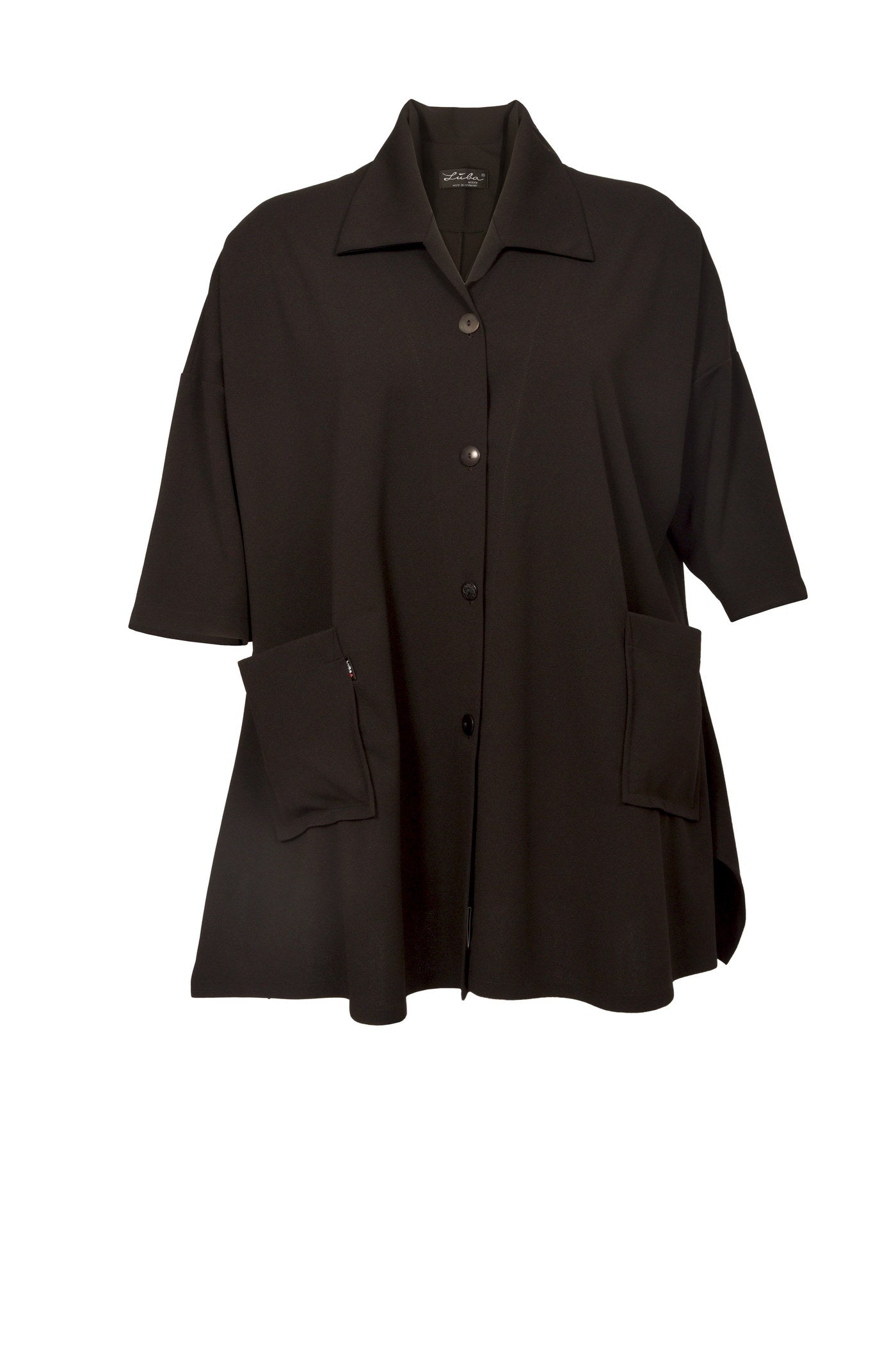 Elegante schwarze Jersey-Jacke.